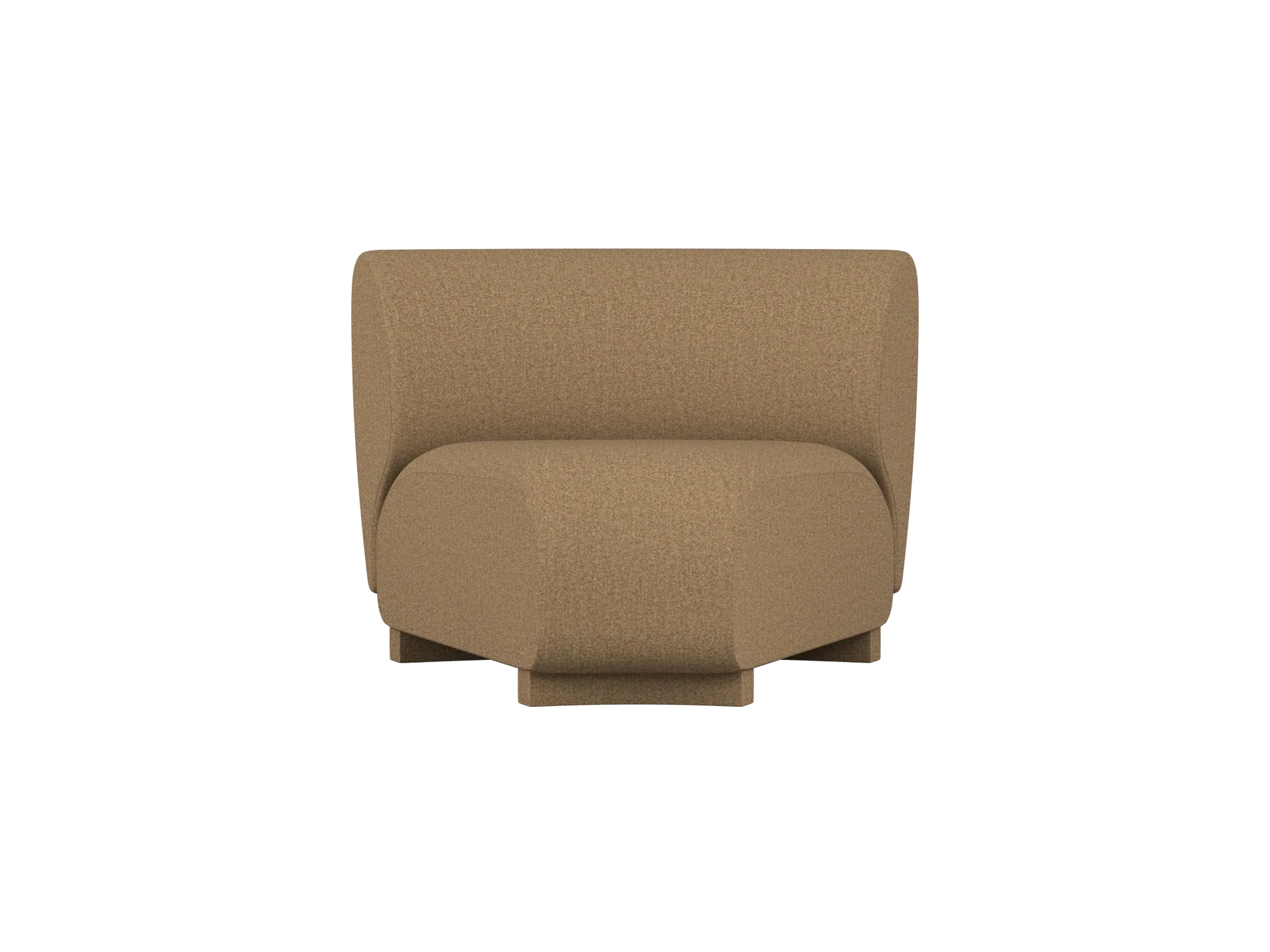 Rico Sofa Corner - Narrow - Raw Bouclé - Tan - UK