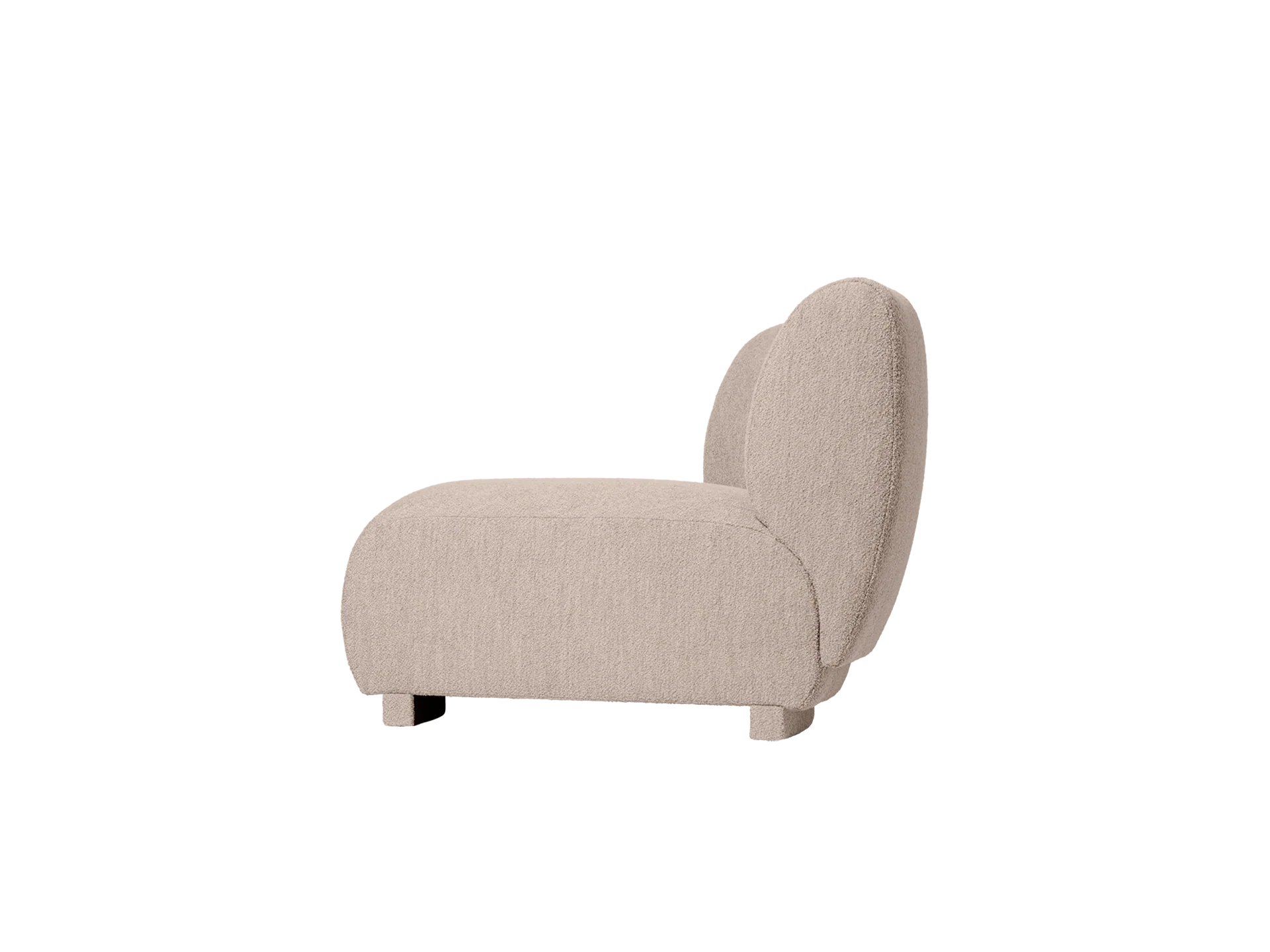 Rico Sofa Corner - Narrow - Soft Bouclé - Natural - UK - Image 4