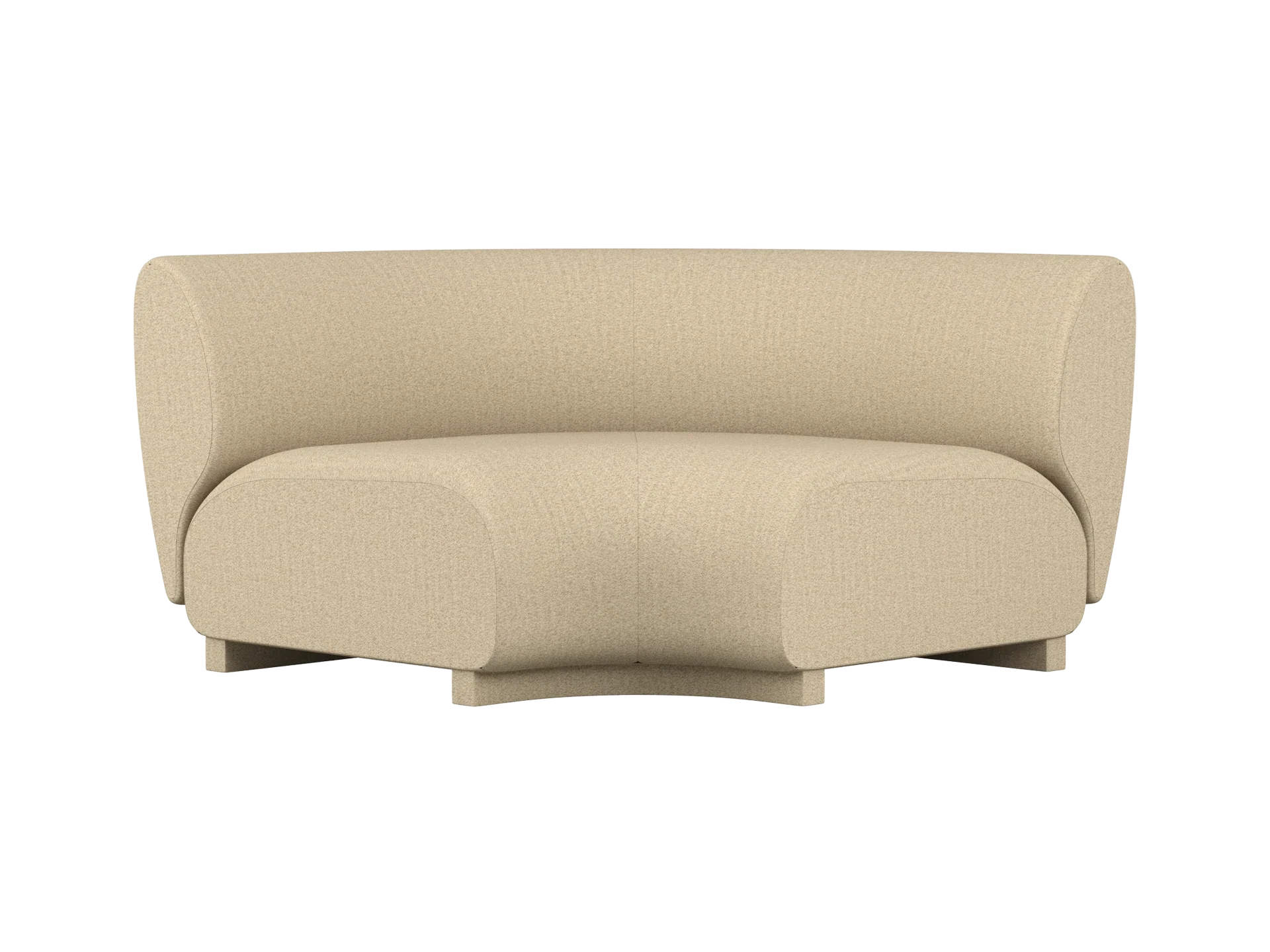 Rico Sofa Corner - Wide - Raw Bouclé - Natural - UK