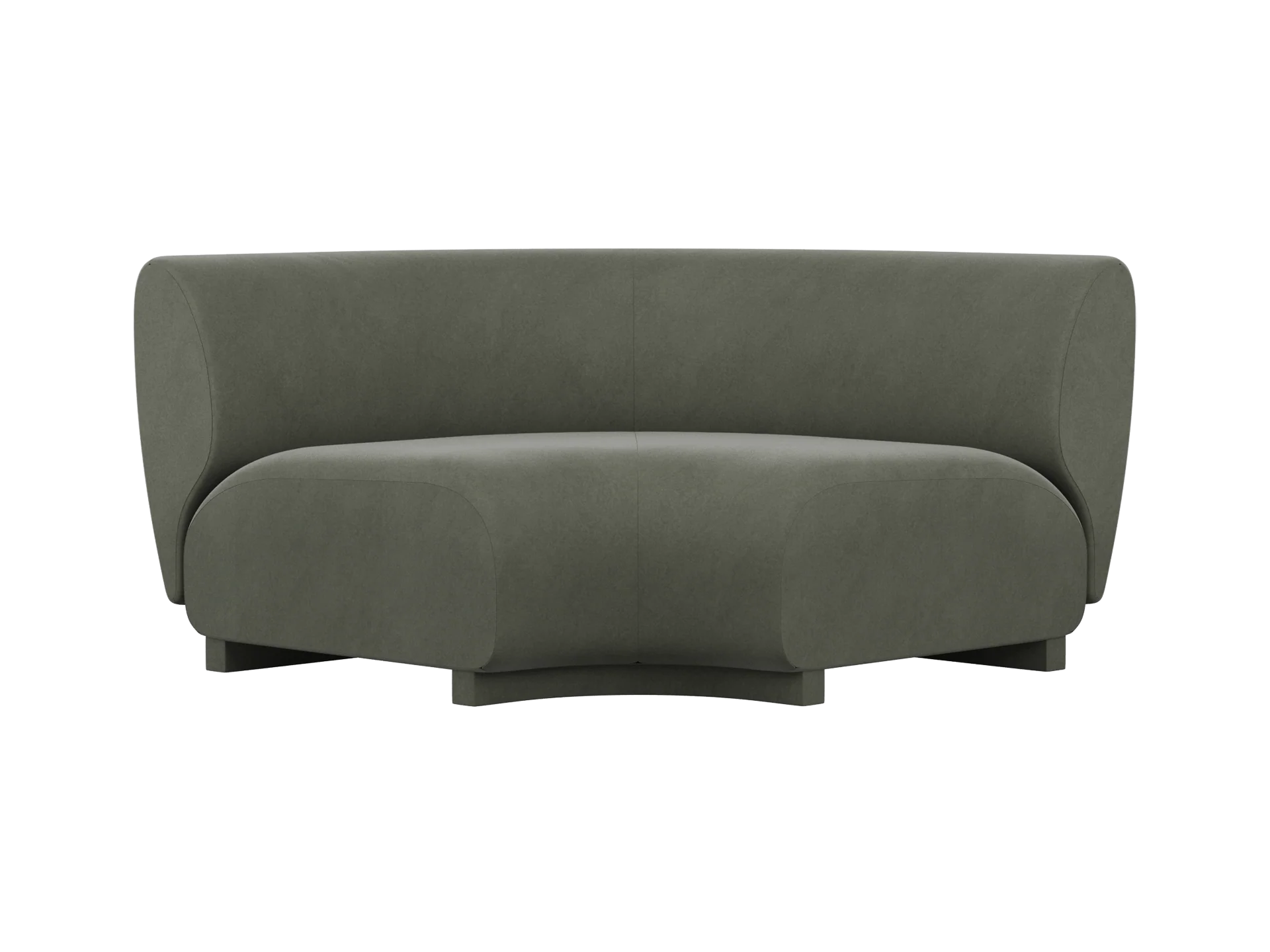 Rico Sofa Corner - Wide - Rich Velvet - Pine - UK