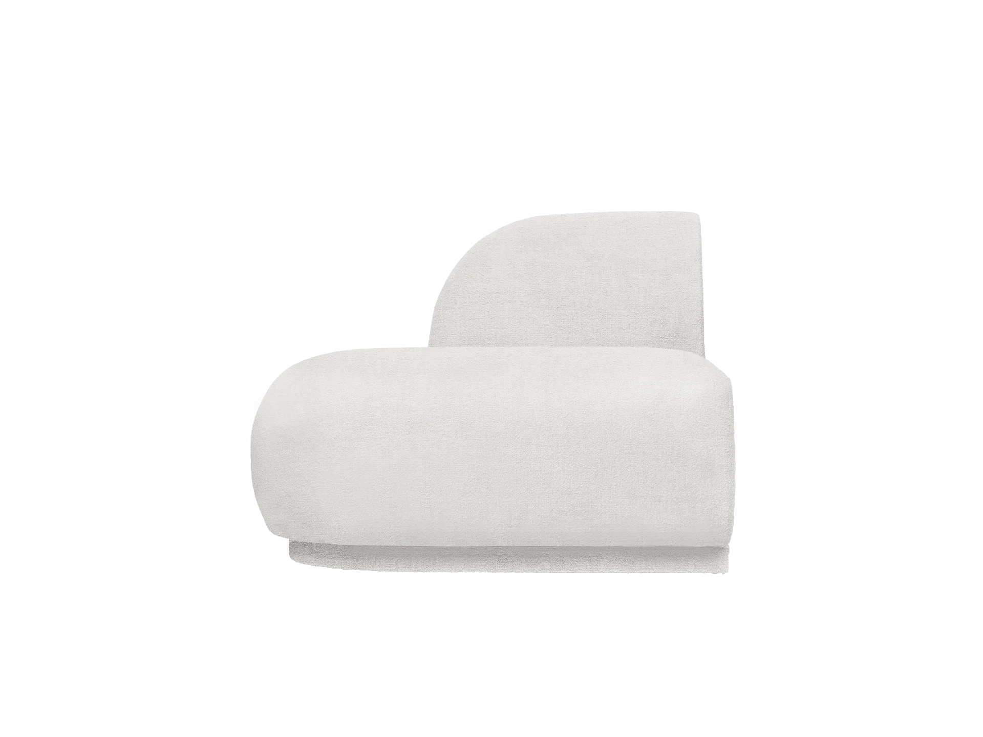 Rico Sofa Open End Left - Bouclé - Off-White - UK