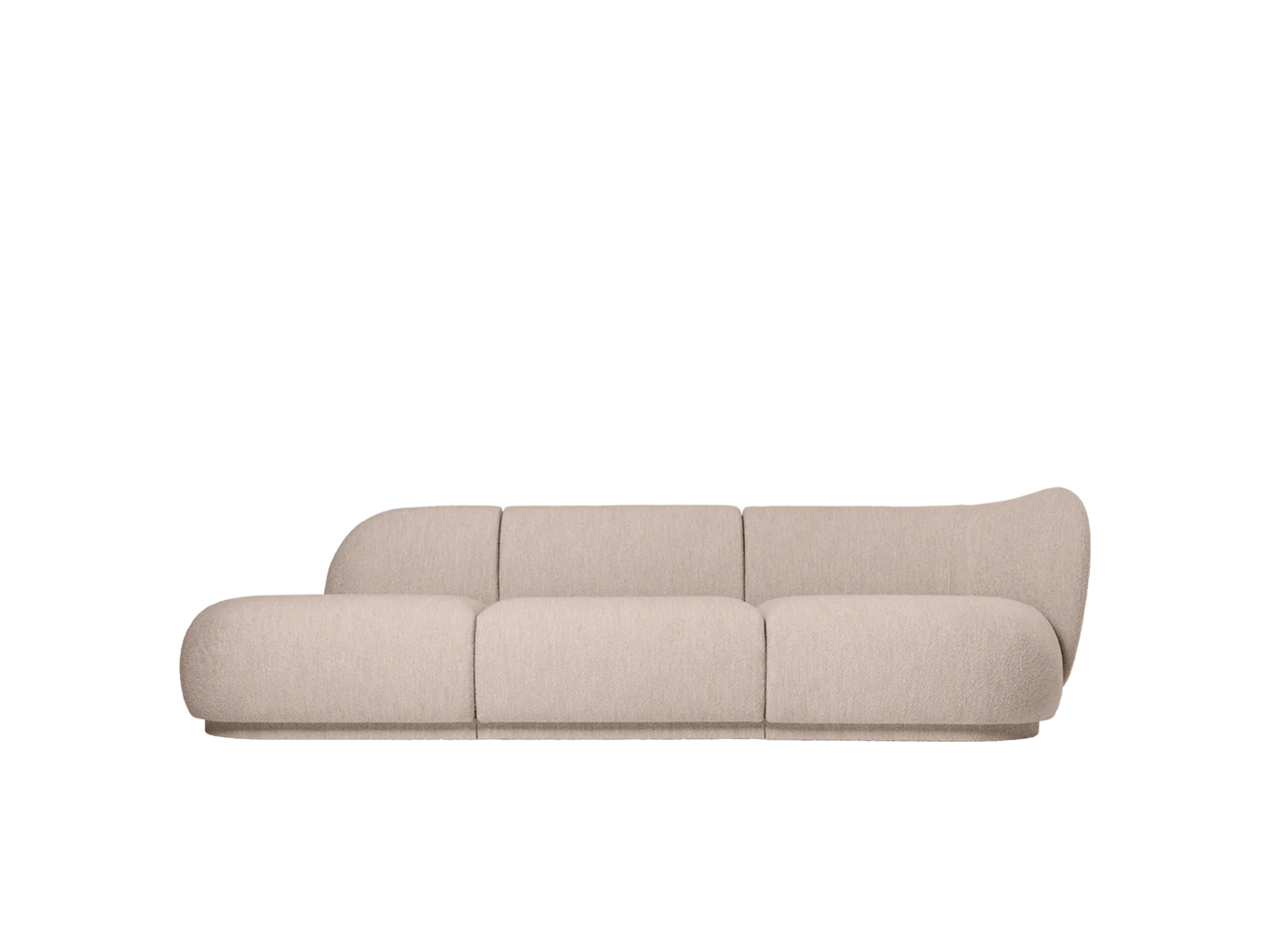 Rico Sofa Armrest Right - Soft Bouclé - Natural - UK - Image 8