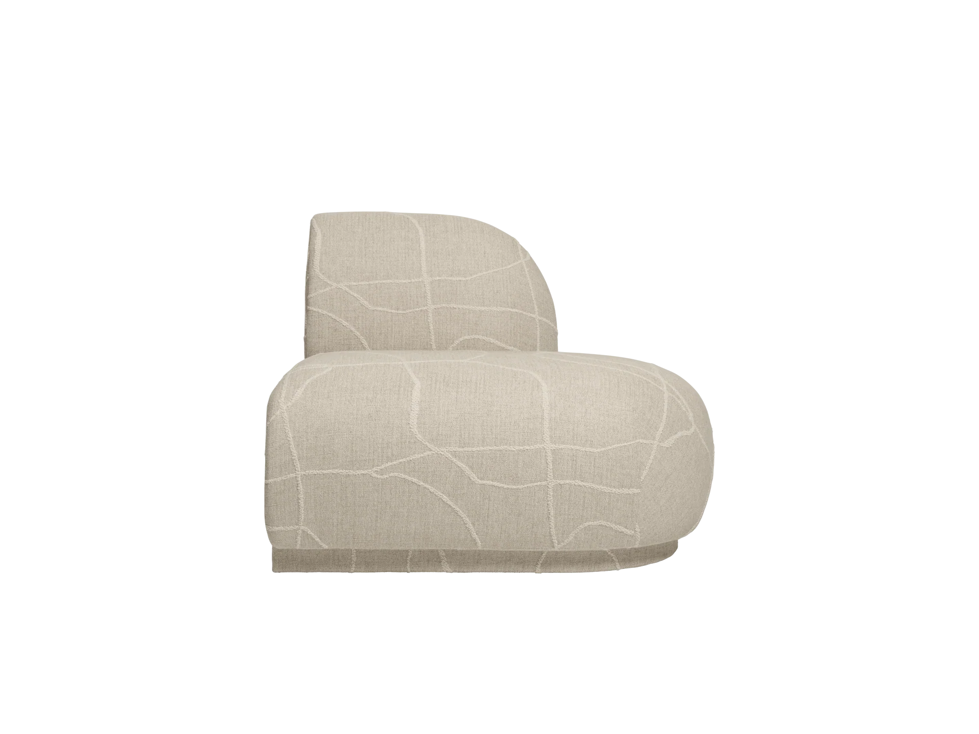 Rico Sofa Open End Right - Can Lis - Sand/Off-White - UK