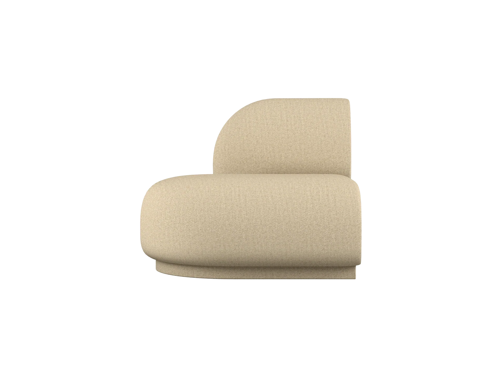 Rico Sofa Open End Right - Raw Bouclé - Natural - UK