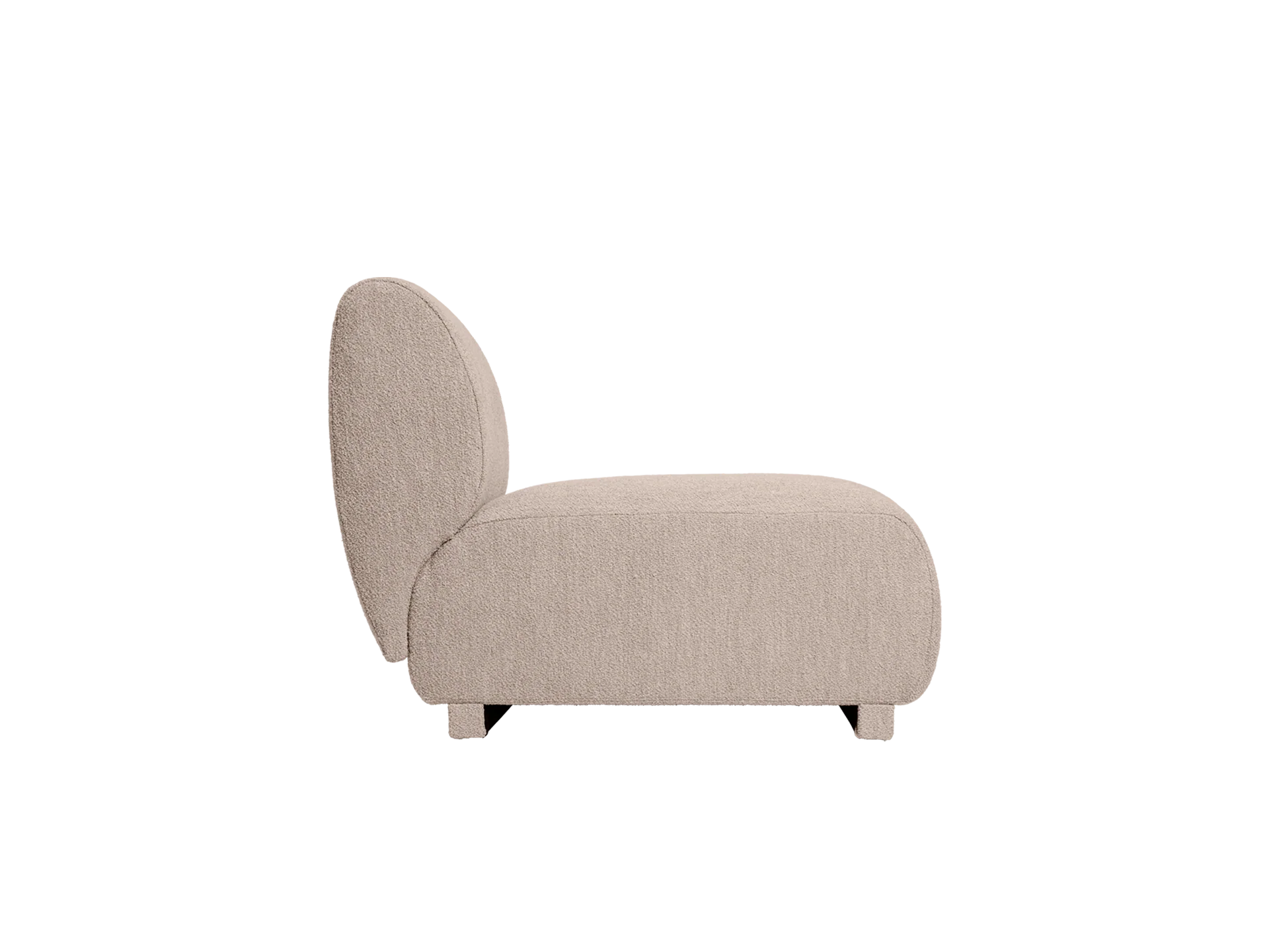 Rico Sofa Open End Right - Soft Bouclé - Natural - UK - Image 2