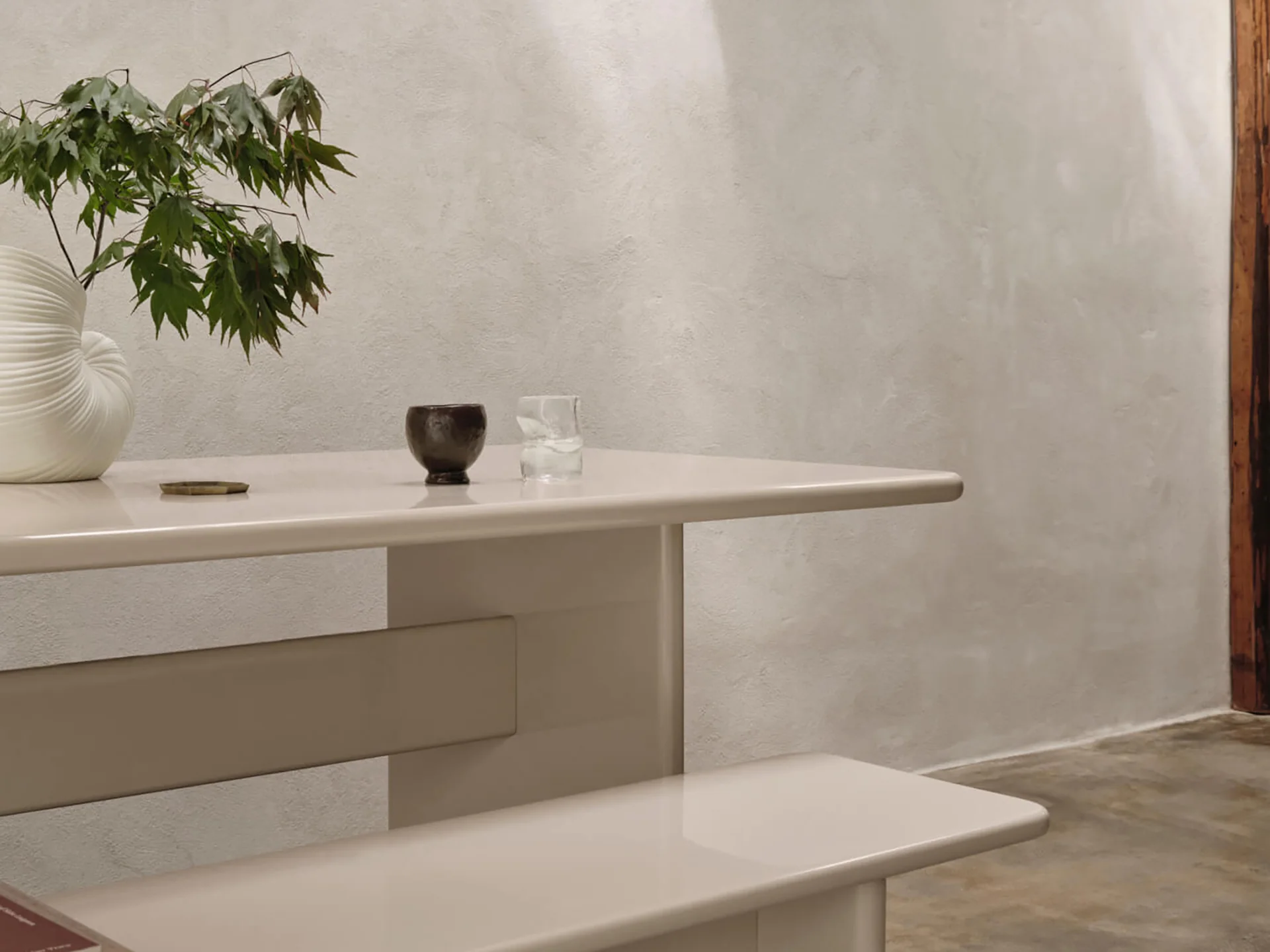 Rink Dining Table - 240 x 90 - Eggshell - Image 3