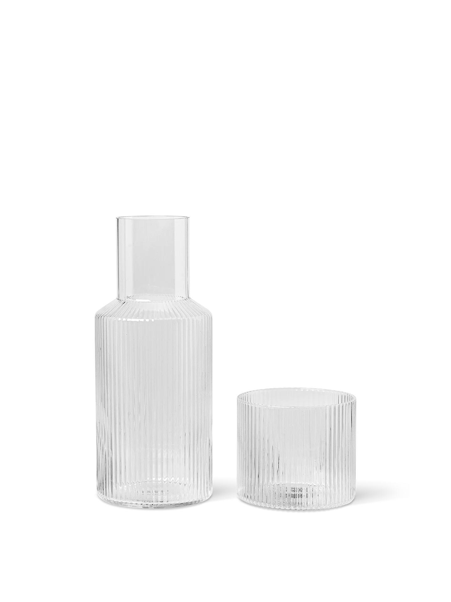 Ripple Carafe Set - Small - Clear