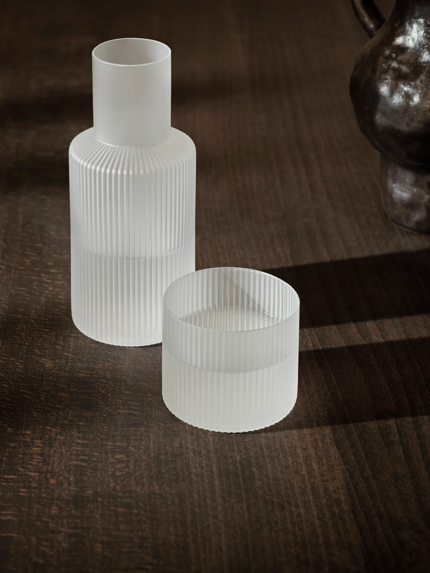 Ripple Carafe Set - Small - Frosted - Image 2