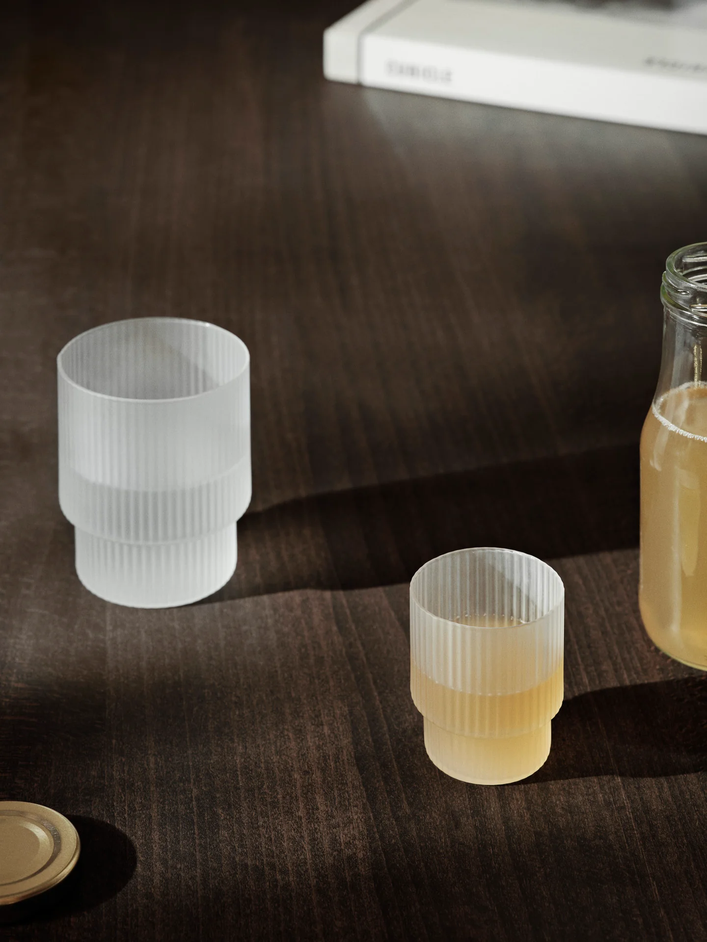 Ripple Small Glasses - Set of 4 - Frosted - Image 2