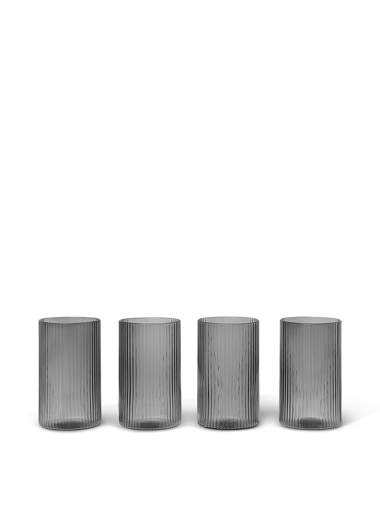 Ripple Verrines - Set of 4 - Smoked Grey
