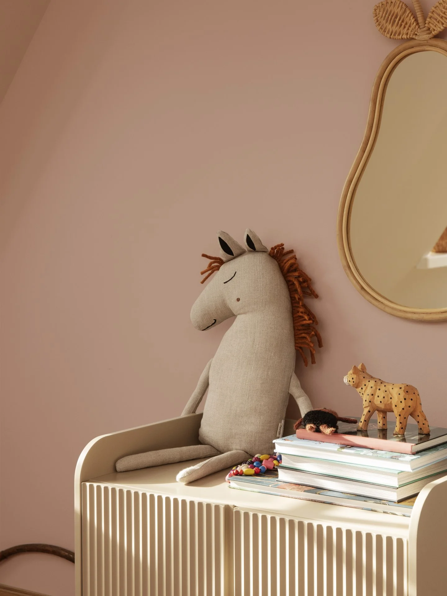 Safari Cushion - Horse - Natural - Image 2