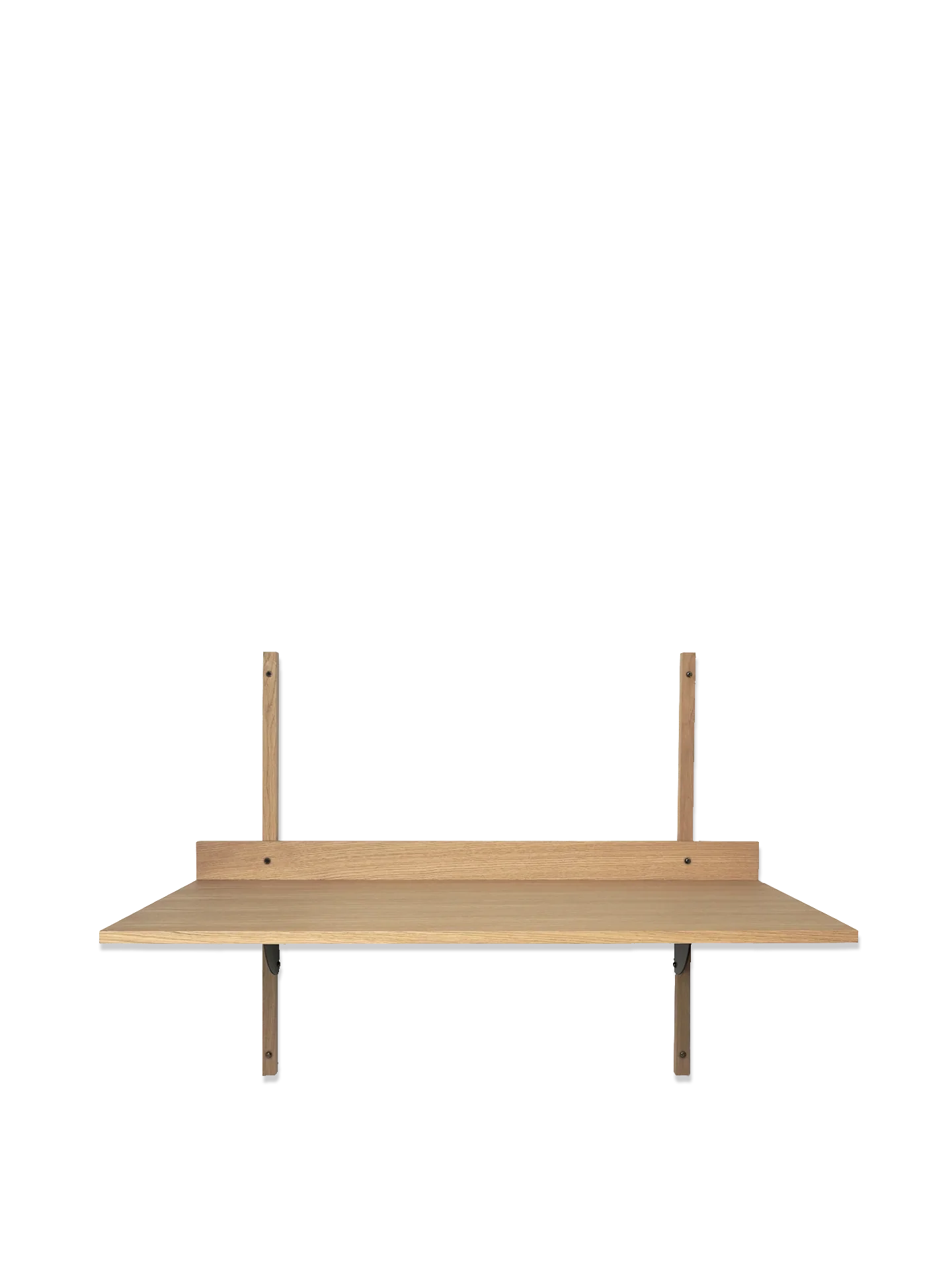 Sector Desk - Natural Oak/Black Brass