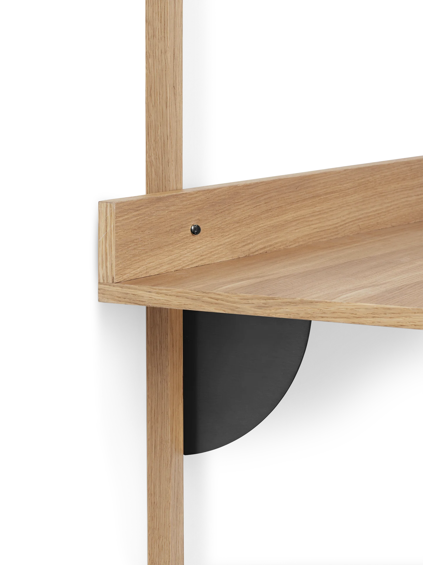 Sector Desk - Natural Oak/Black Brass - Image 2