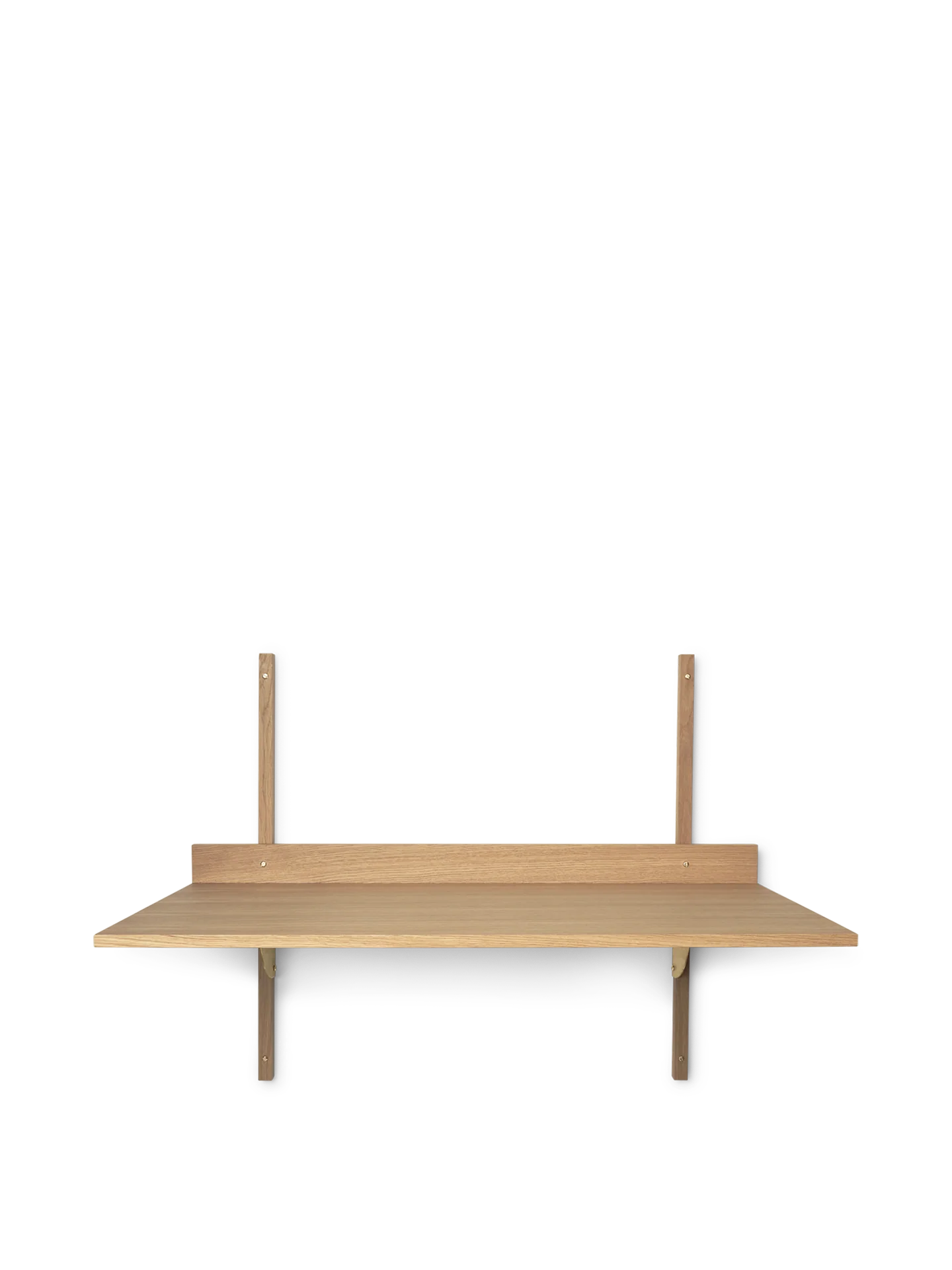 Sector Desk - Natural Oak/Brass