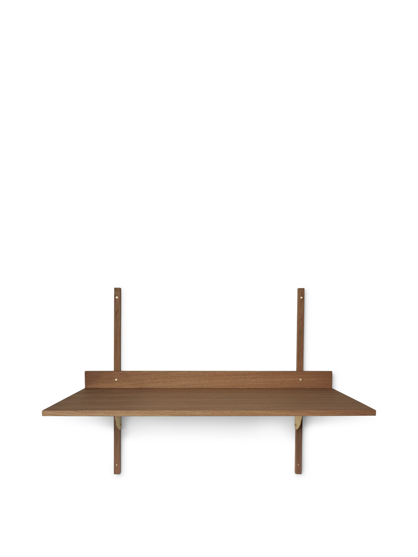 Sector Desk - Smoked Oak/Brass