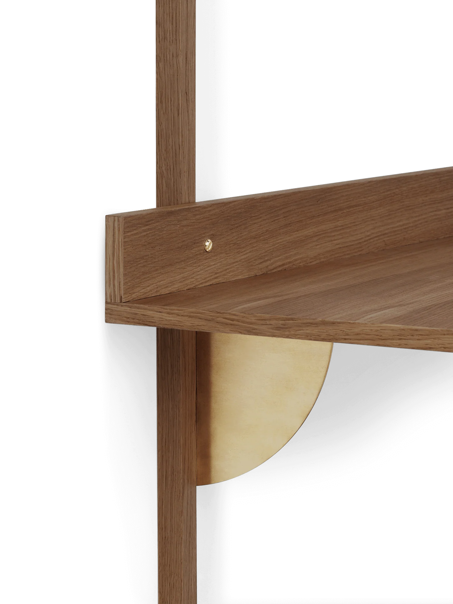 Sector Desk - Smoked Oak/Brass - Image 4