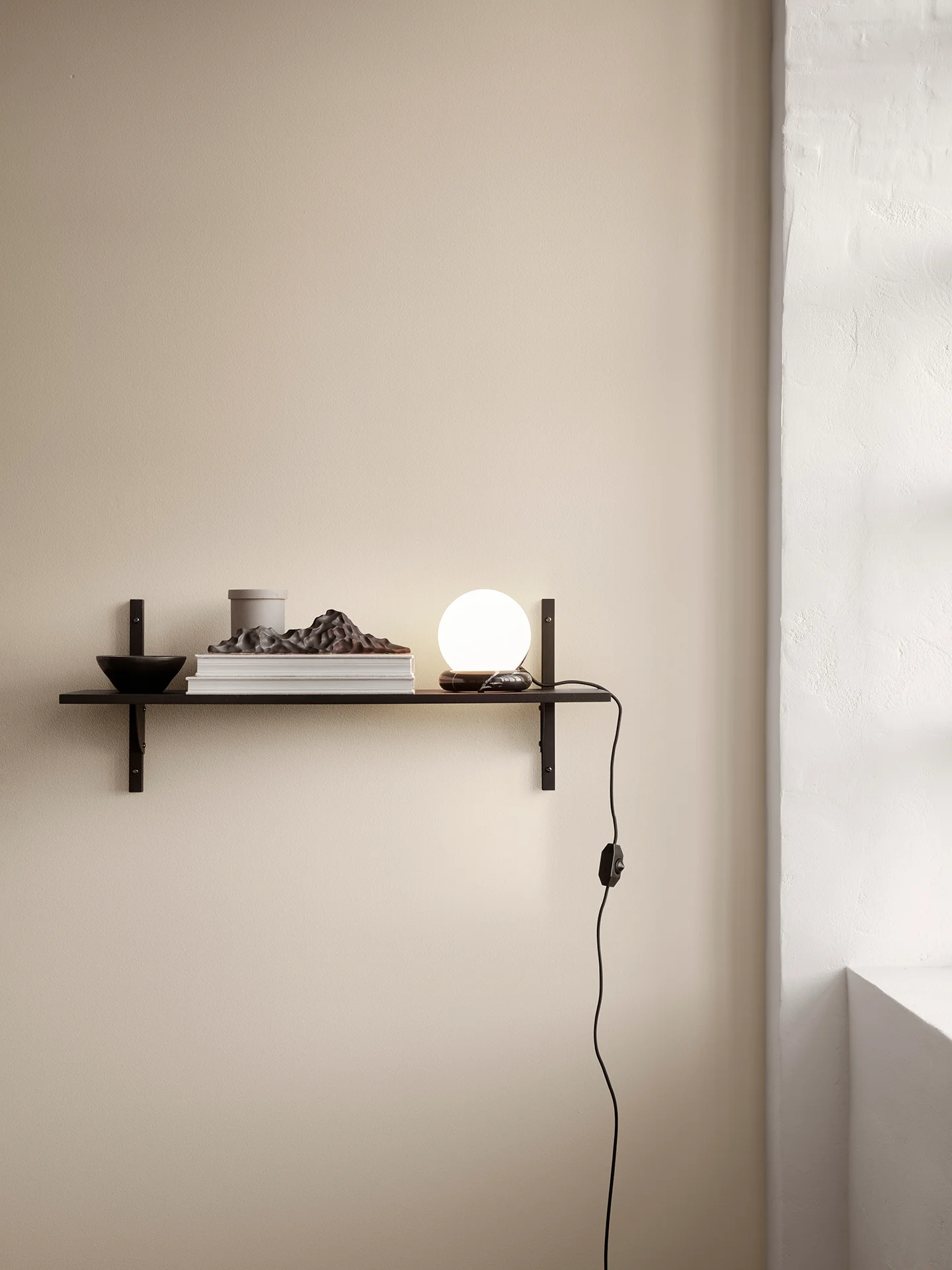 Sector Shelf - Single - Wide - Black Ash/Black Brass - Image 2