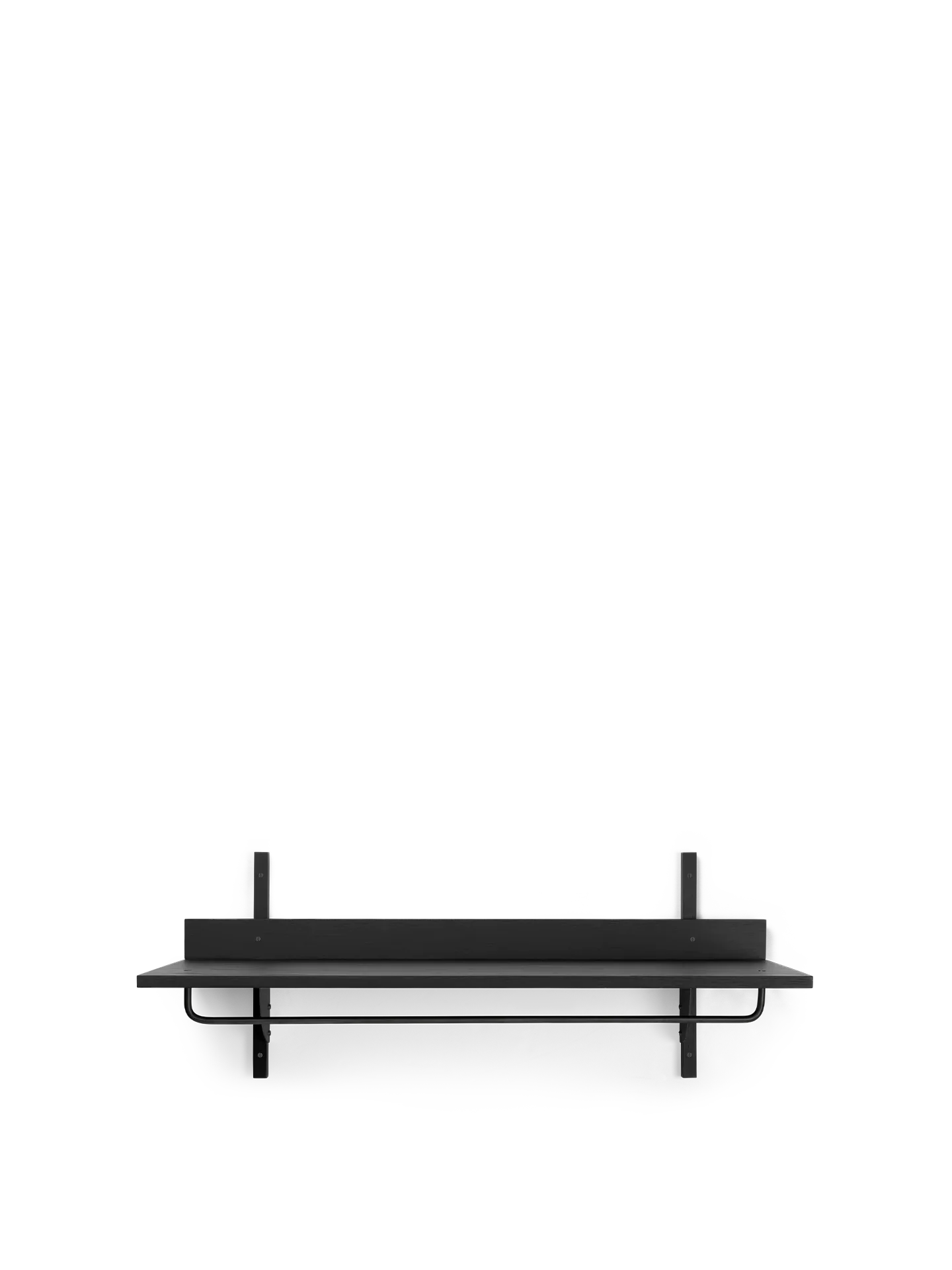 Sector Rack Shelf - Black Ash/Black Brass