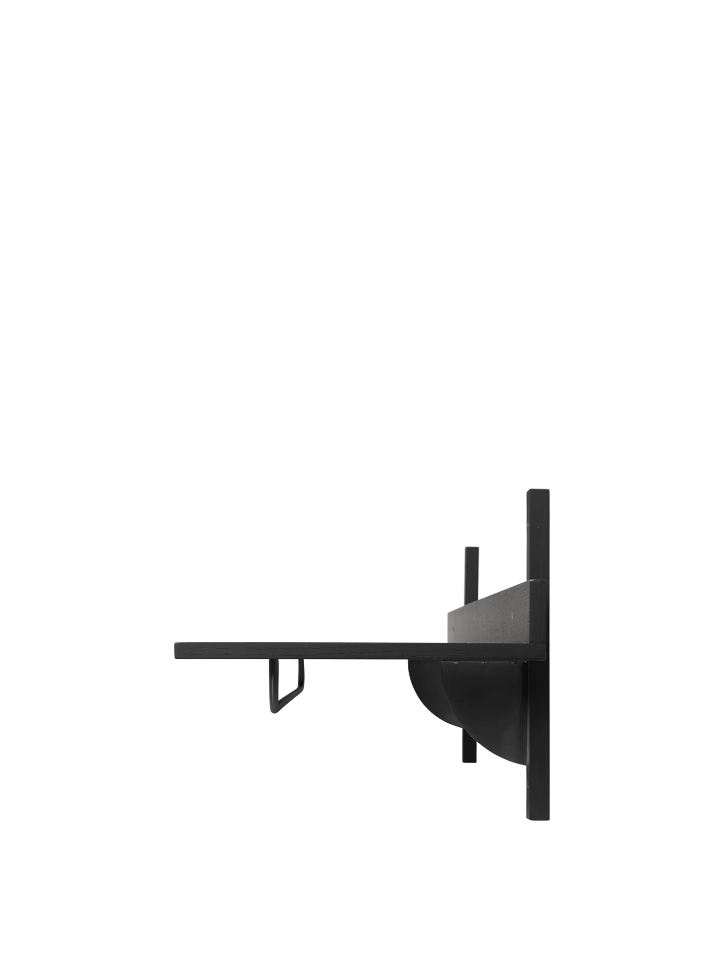 Sector Rack Shelf - Black Ash/Black Brass - Image 4