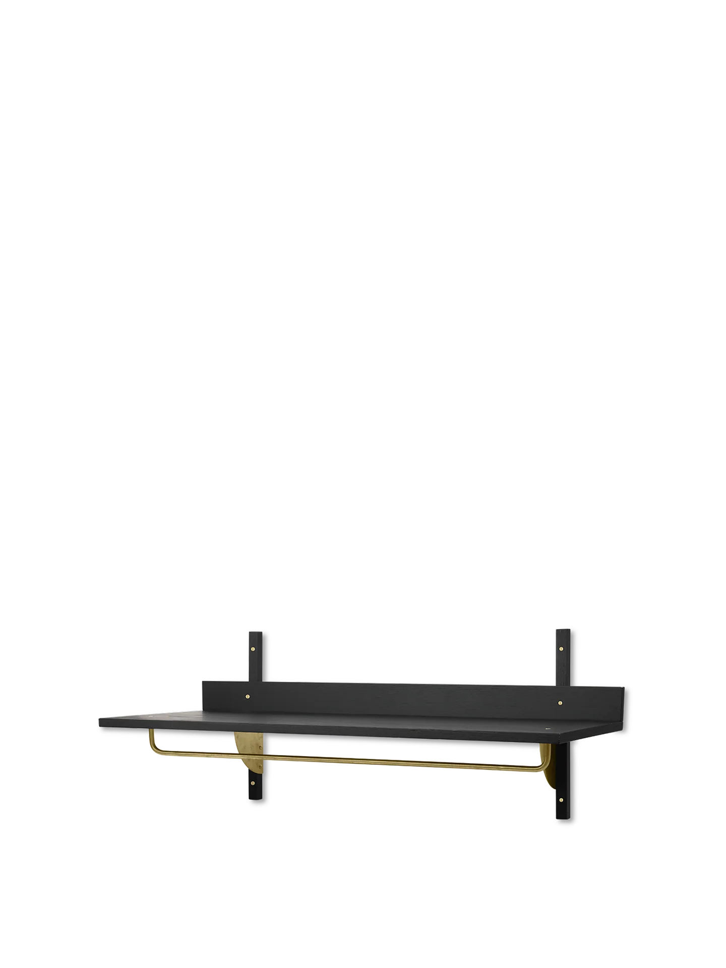 Sector Rack Shelf - Black Ash/Brass - Image 2