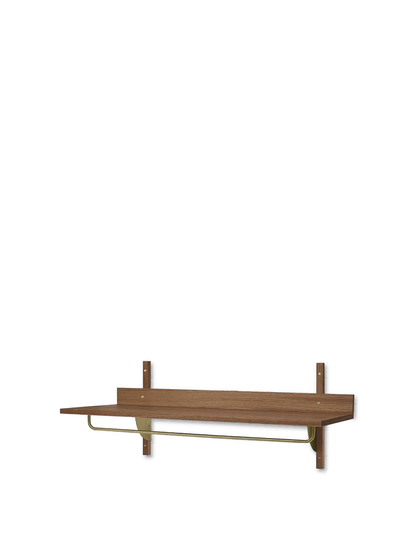 Sector Rack Shelf - Smoked Oak/Brass - Image 3