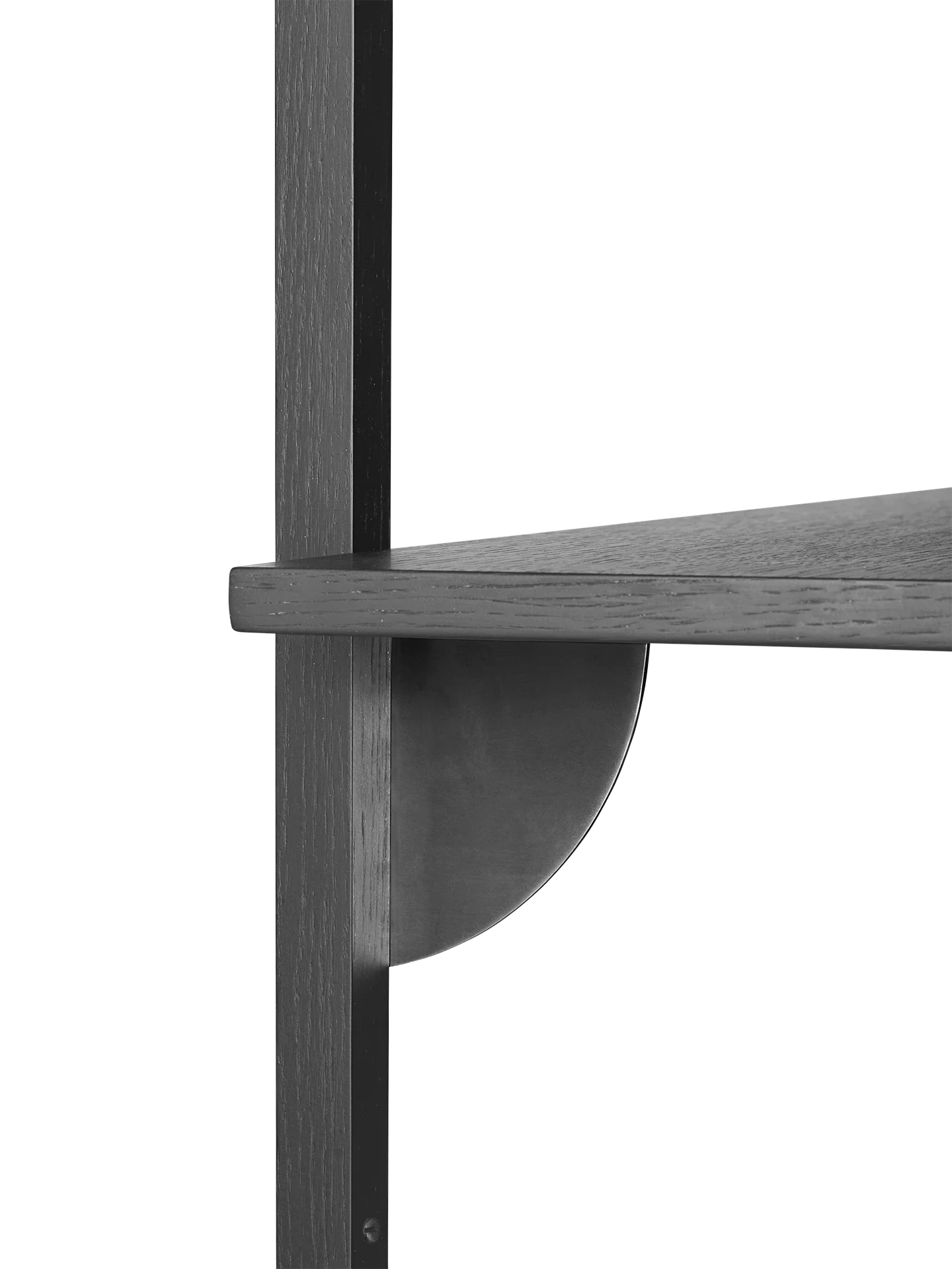 Sector Shelf - Triple - Narrow - Black Ash/Black Brass - Image 2