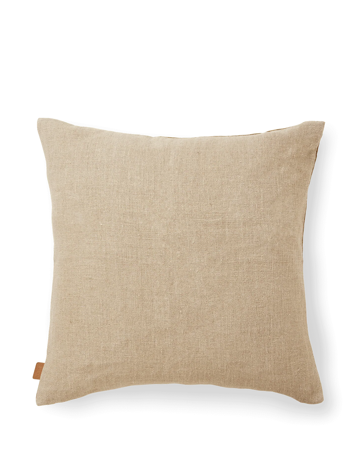 Senti Stripe Cushion - Dark Sand/Linen - Image 5