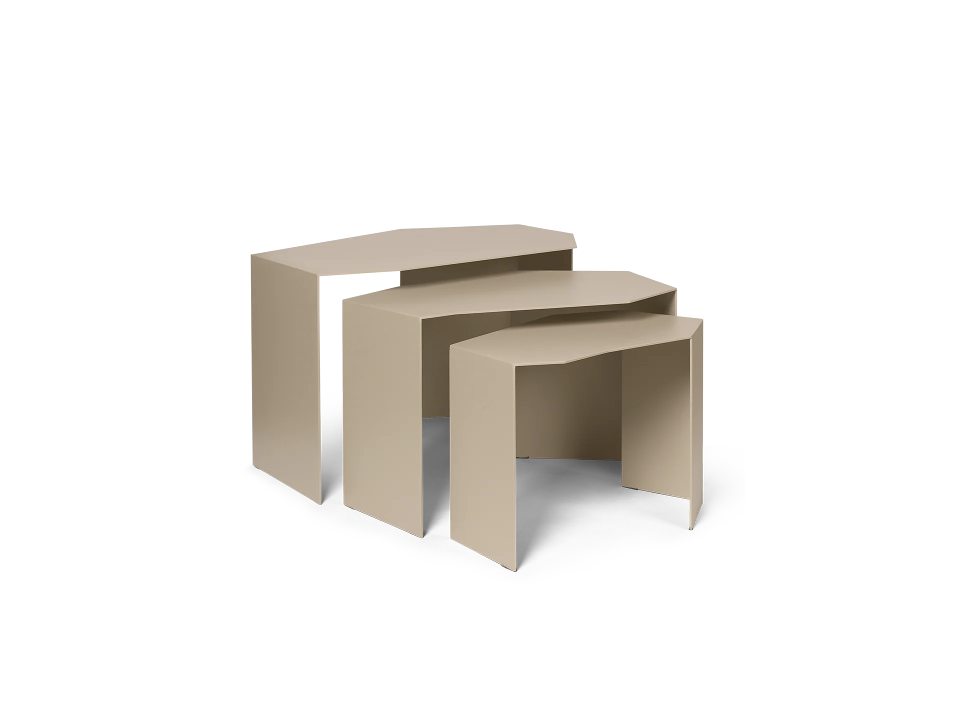 Shard Cluster Tables - Set of 3 - Cashmere