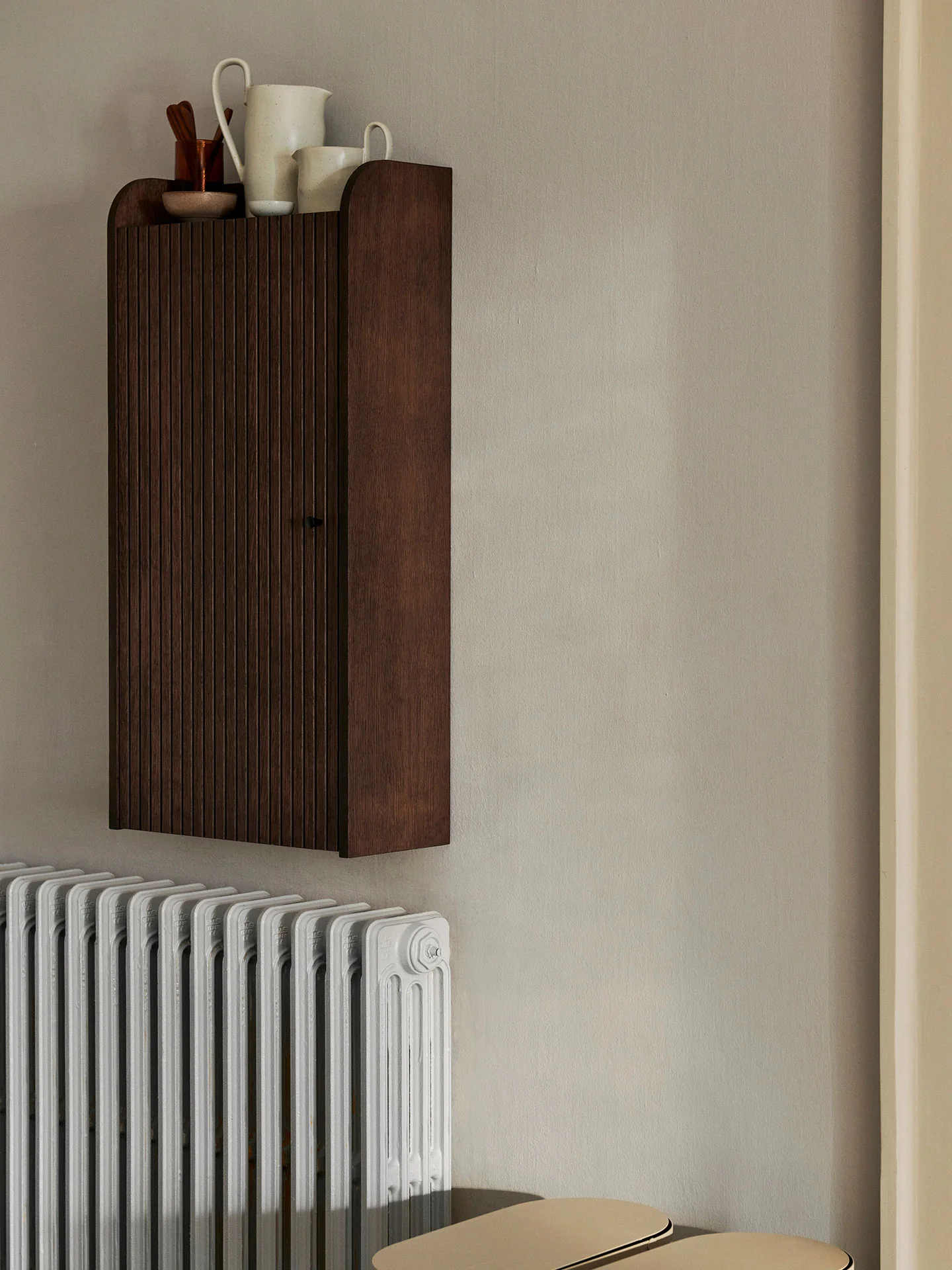 Sill Wall Cabinet - Dark Stained Oak - Image 2