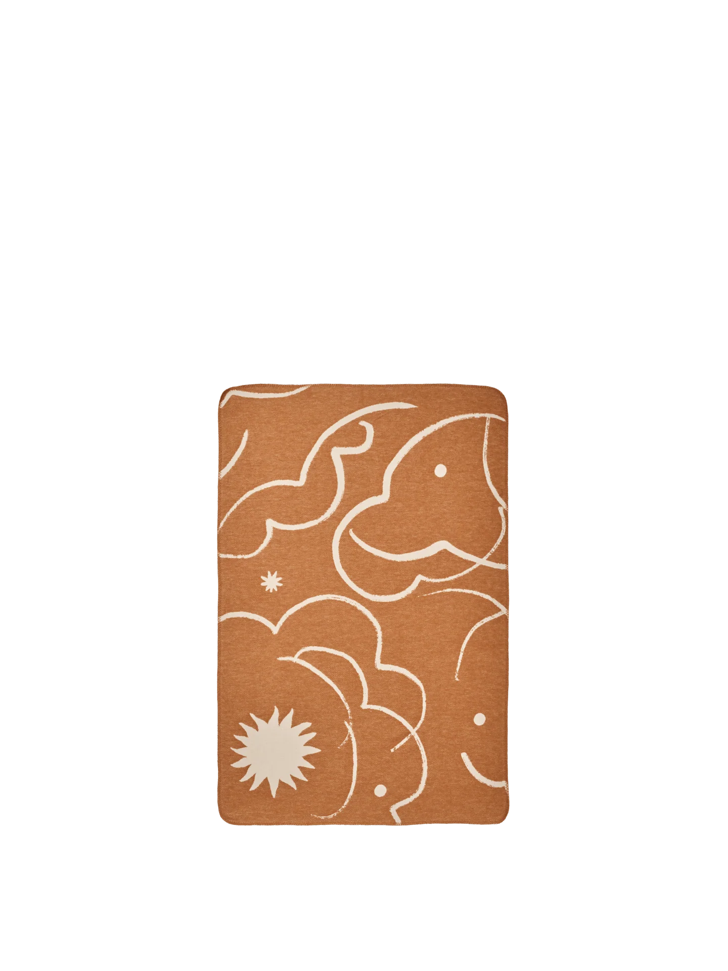 Skye Blanket - Sienna/Parchment