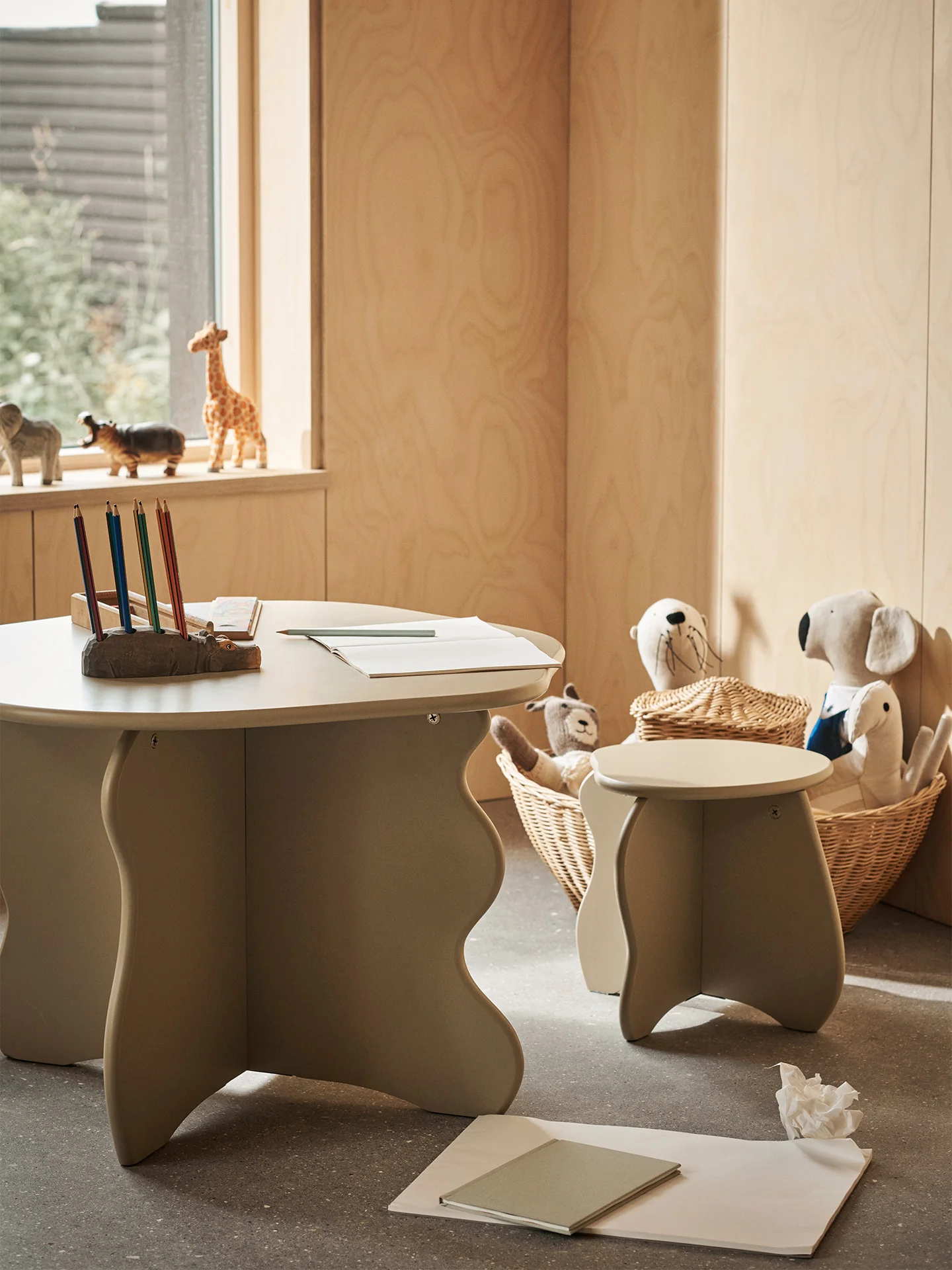 Slope Stool - Cashmere - Image 3