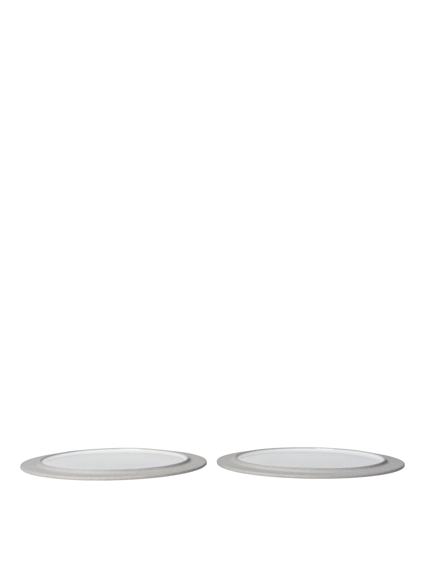 Sonae Dinner Plates - Ø28 - Set of 2 - Grey/White
