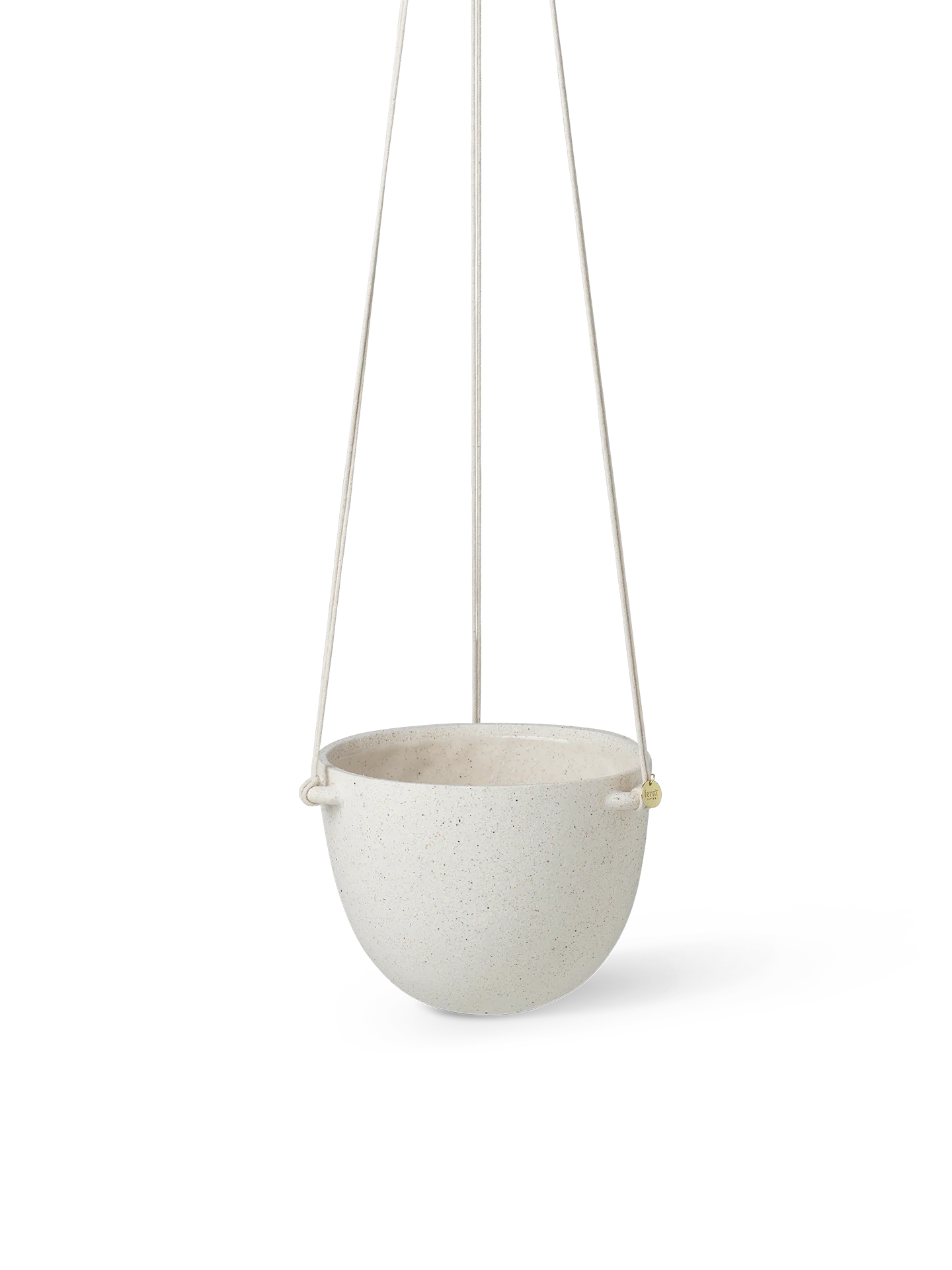 Speckle Hanging Pot - Large - Off-White