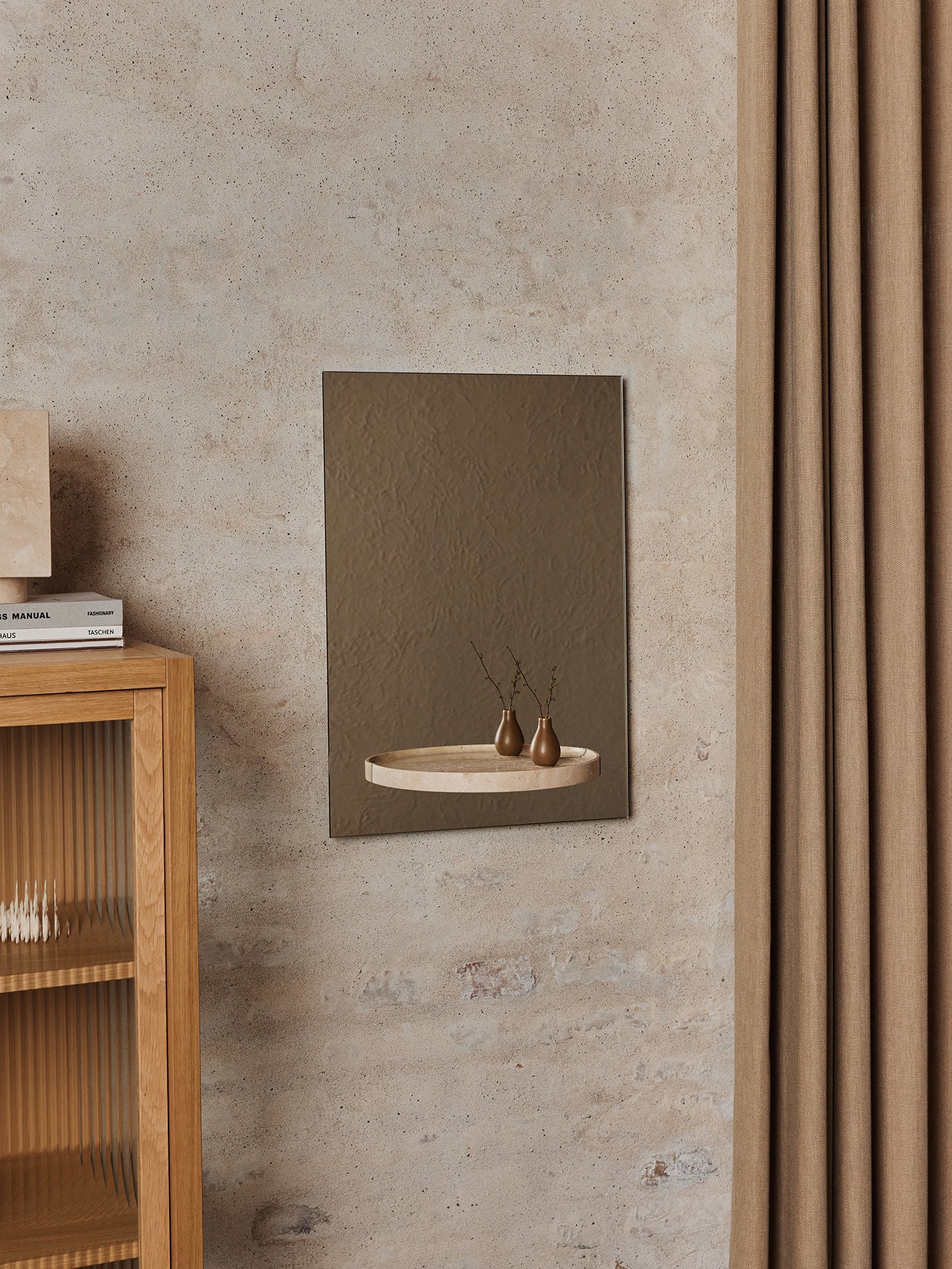 Symmetry Mirror - Travertine - Image 2