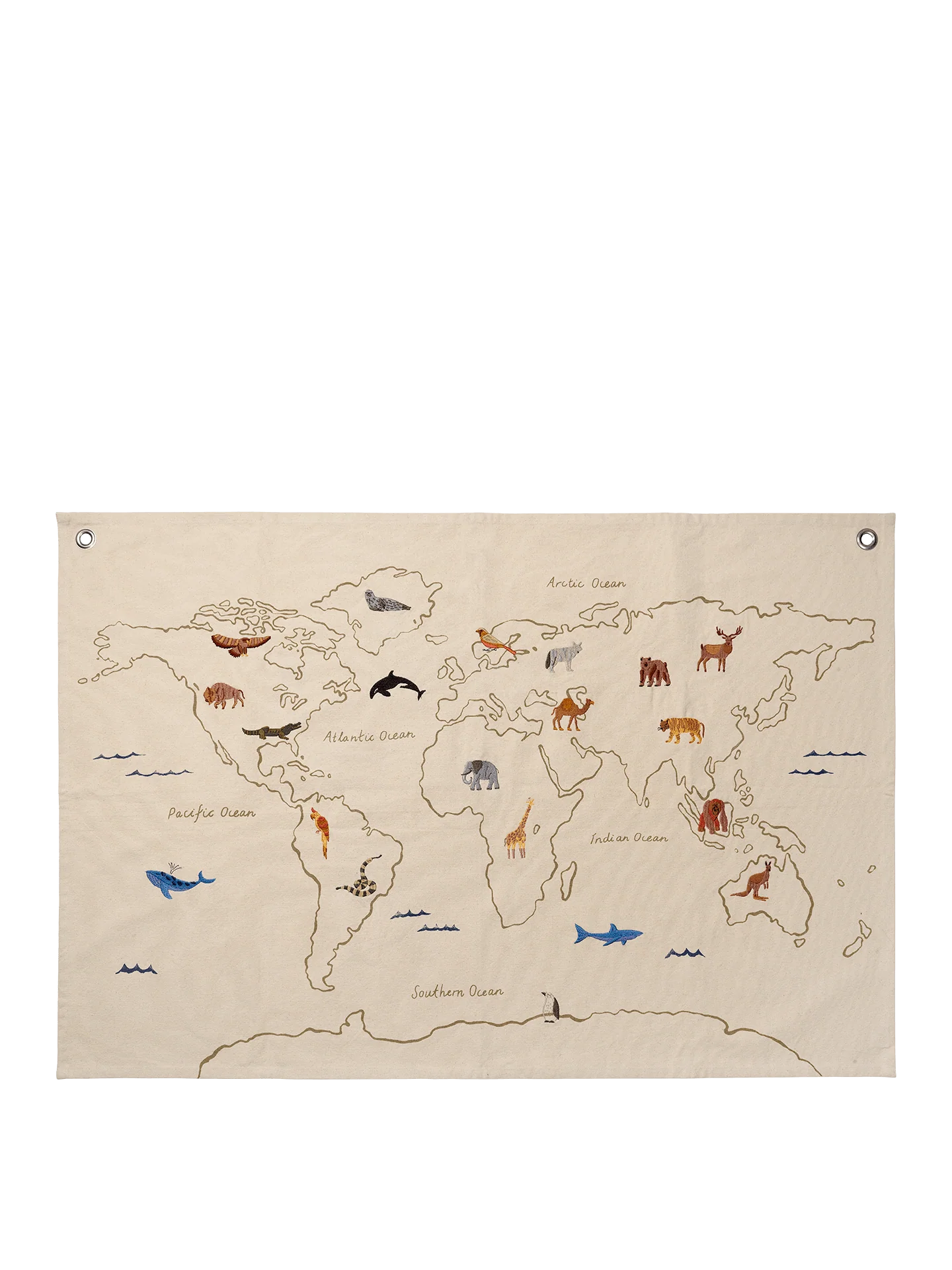 The World Textile Map - Off-white