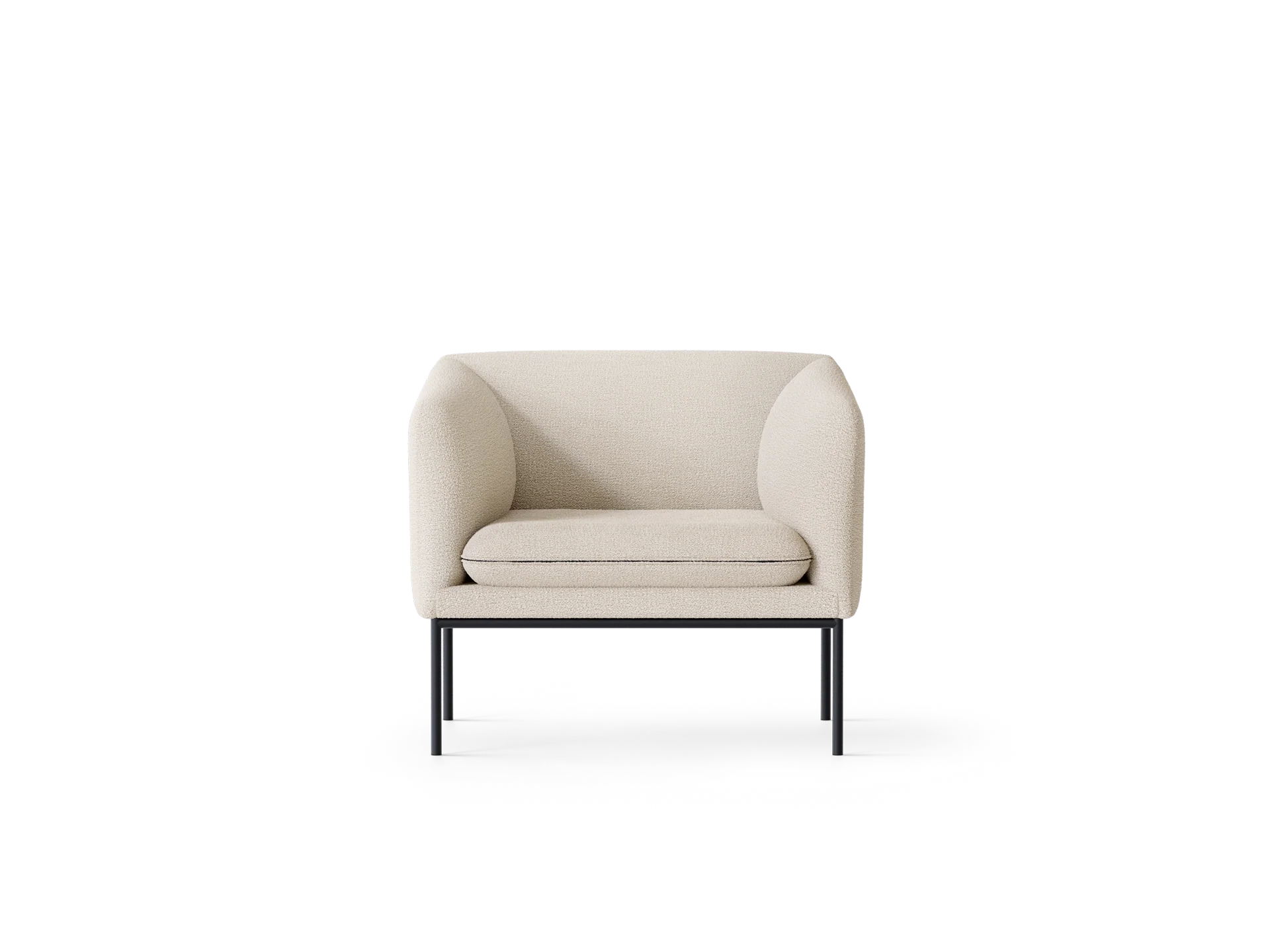 Turn 1-Seater - Bouclé - Off-White - UK