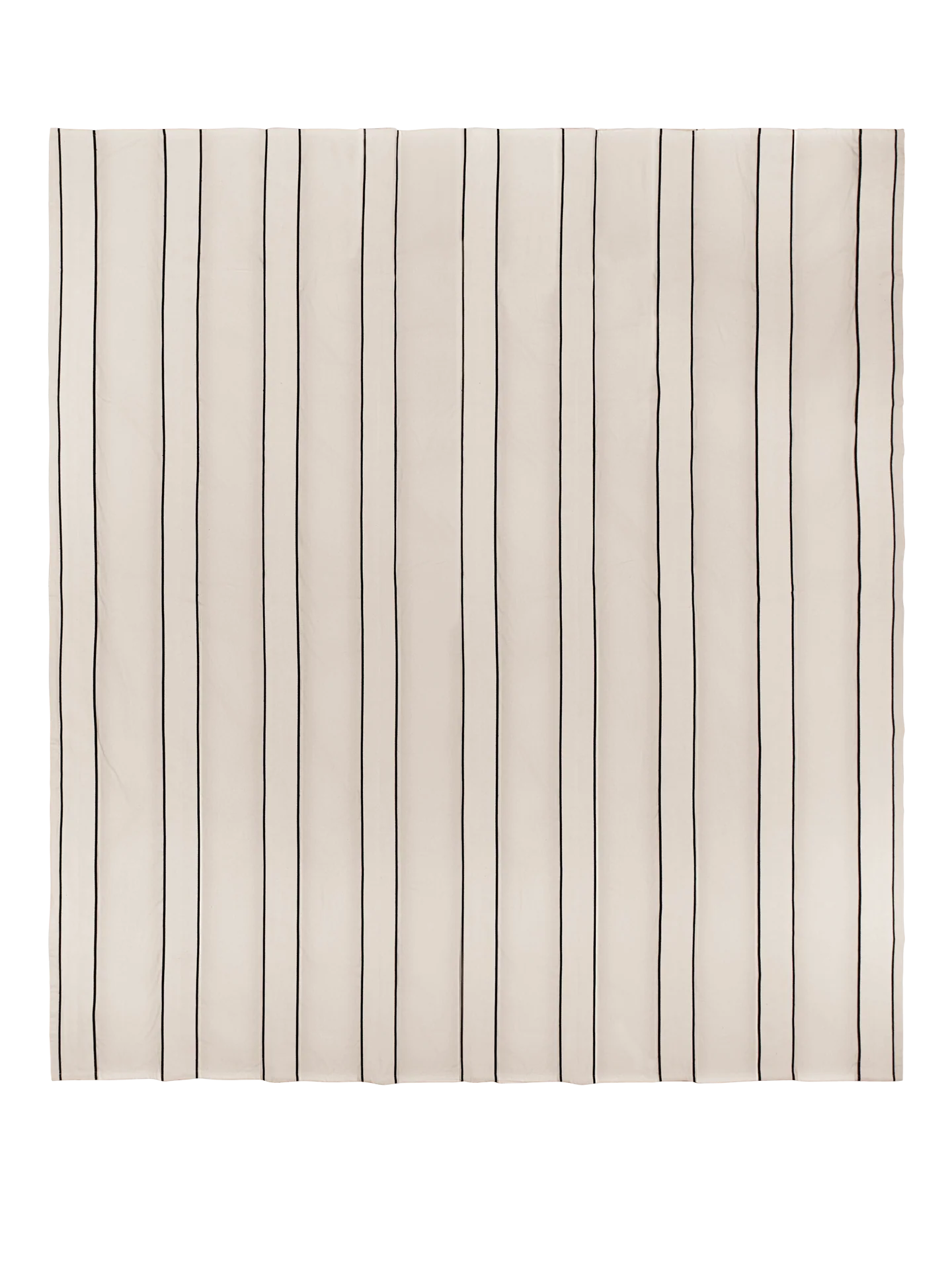Twill Bedspread - Double - Off-White/Black