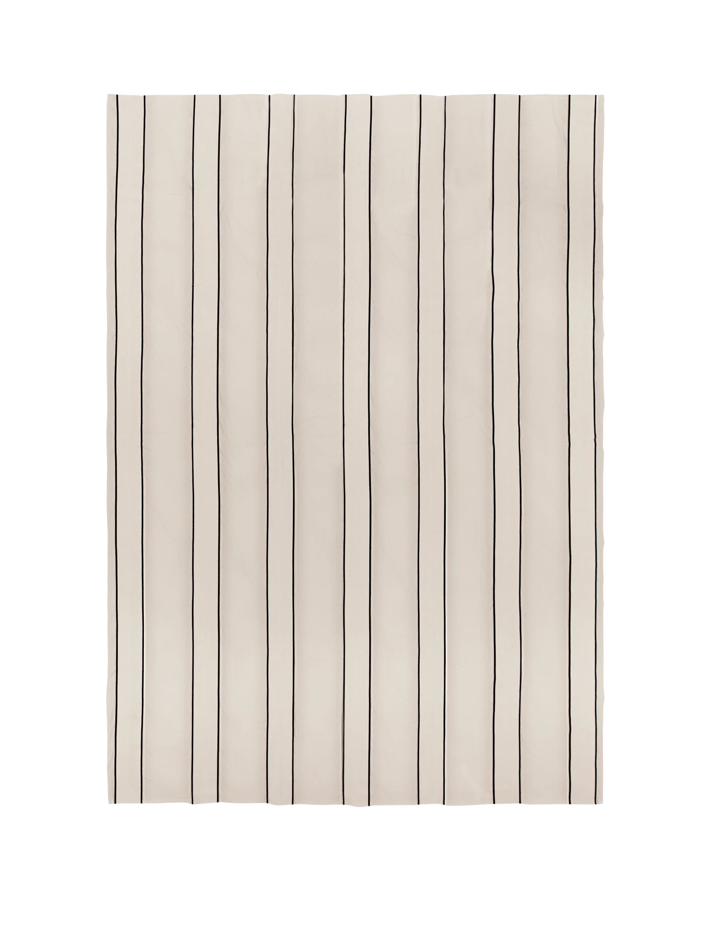 Twill Bedspread - Single - Off-White/Black