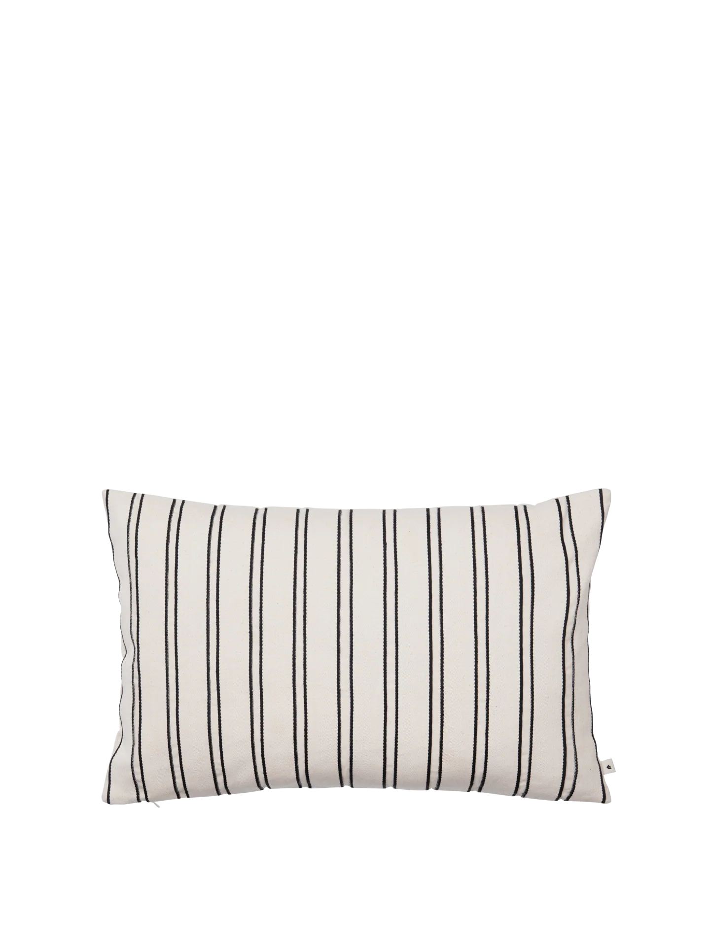 Twill Cushion Cover - Rectangular - Off-White/Black