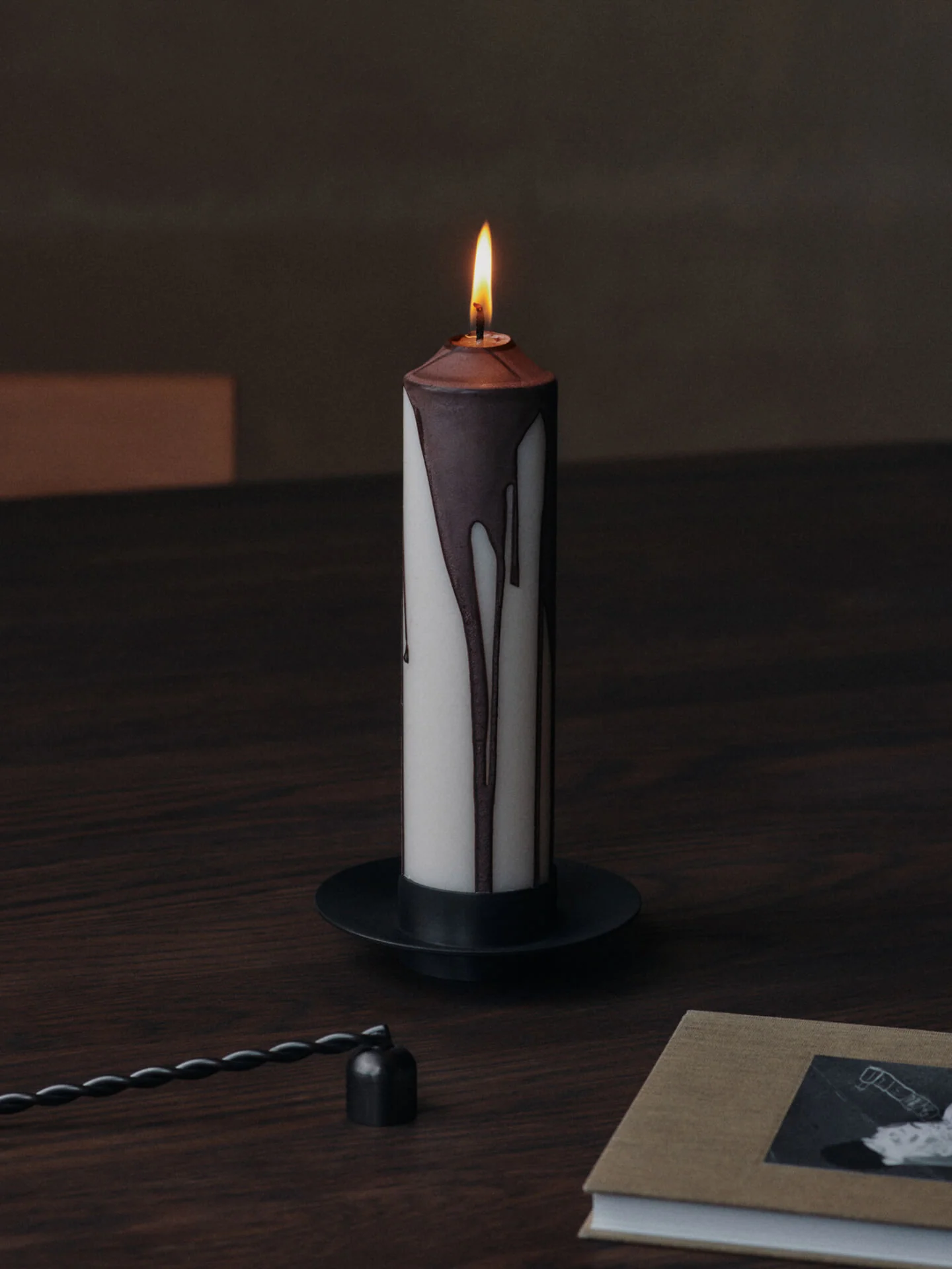 Twist Candle Snuffer - Black Brass - Image 2
