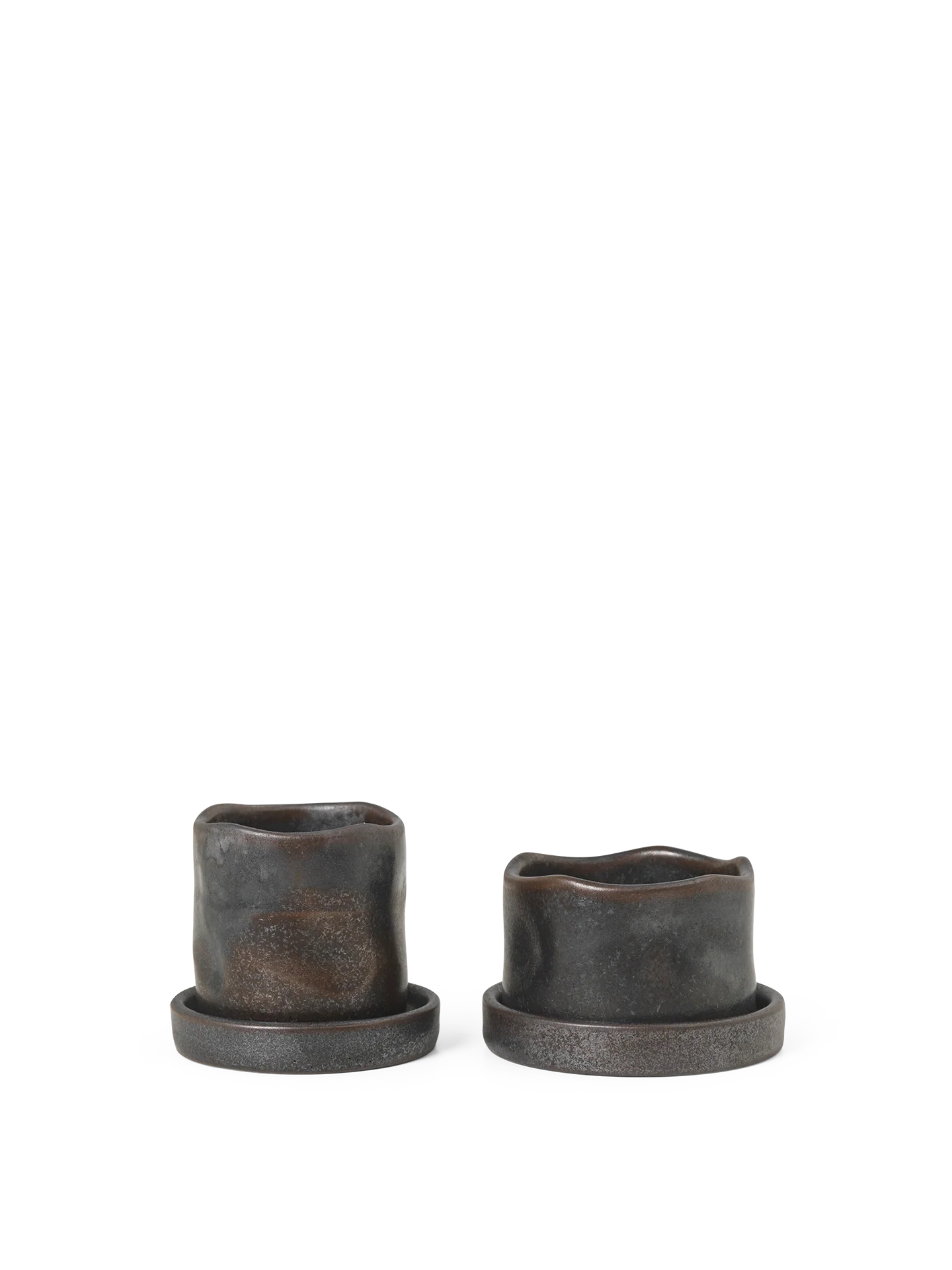 Uneru Mini Pots - Set of 2 - Black