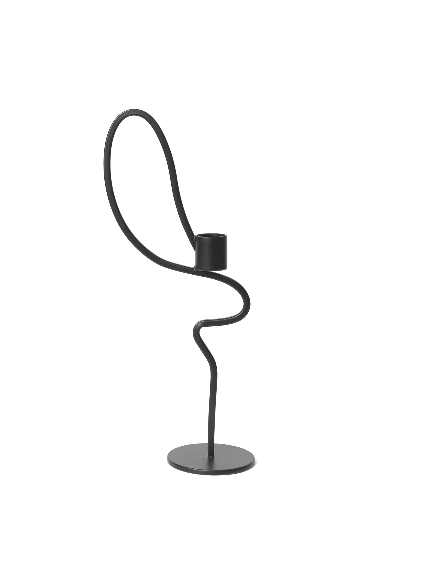 Valse Candle Holder - Tall - Black - Image 3