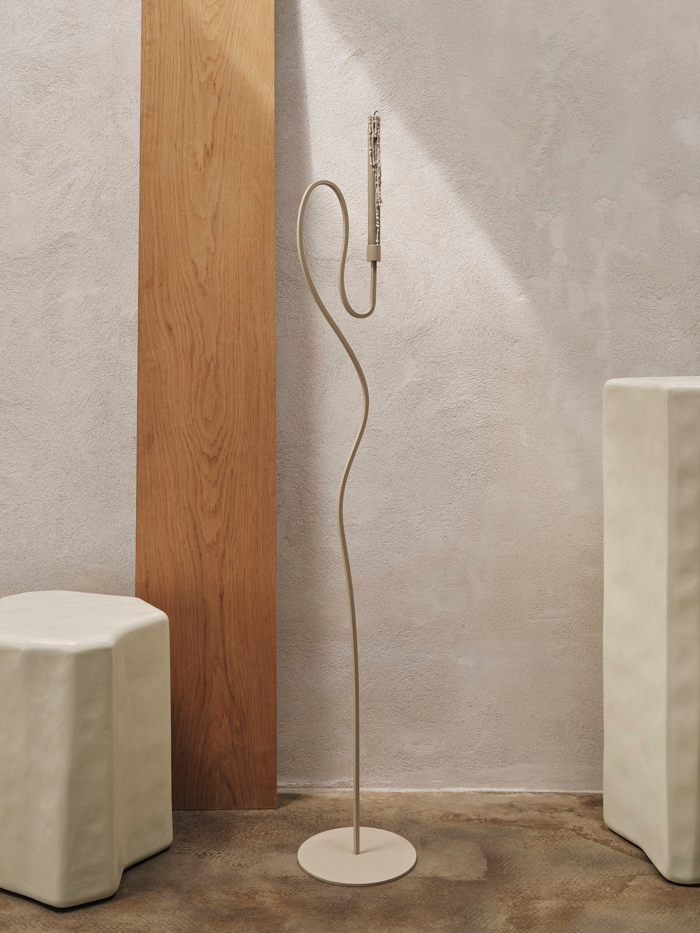 Valse Floor Candle Holder - Cashmere - Image 2