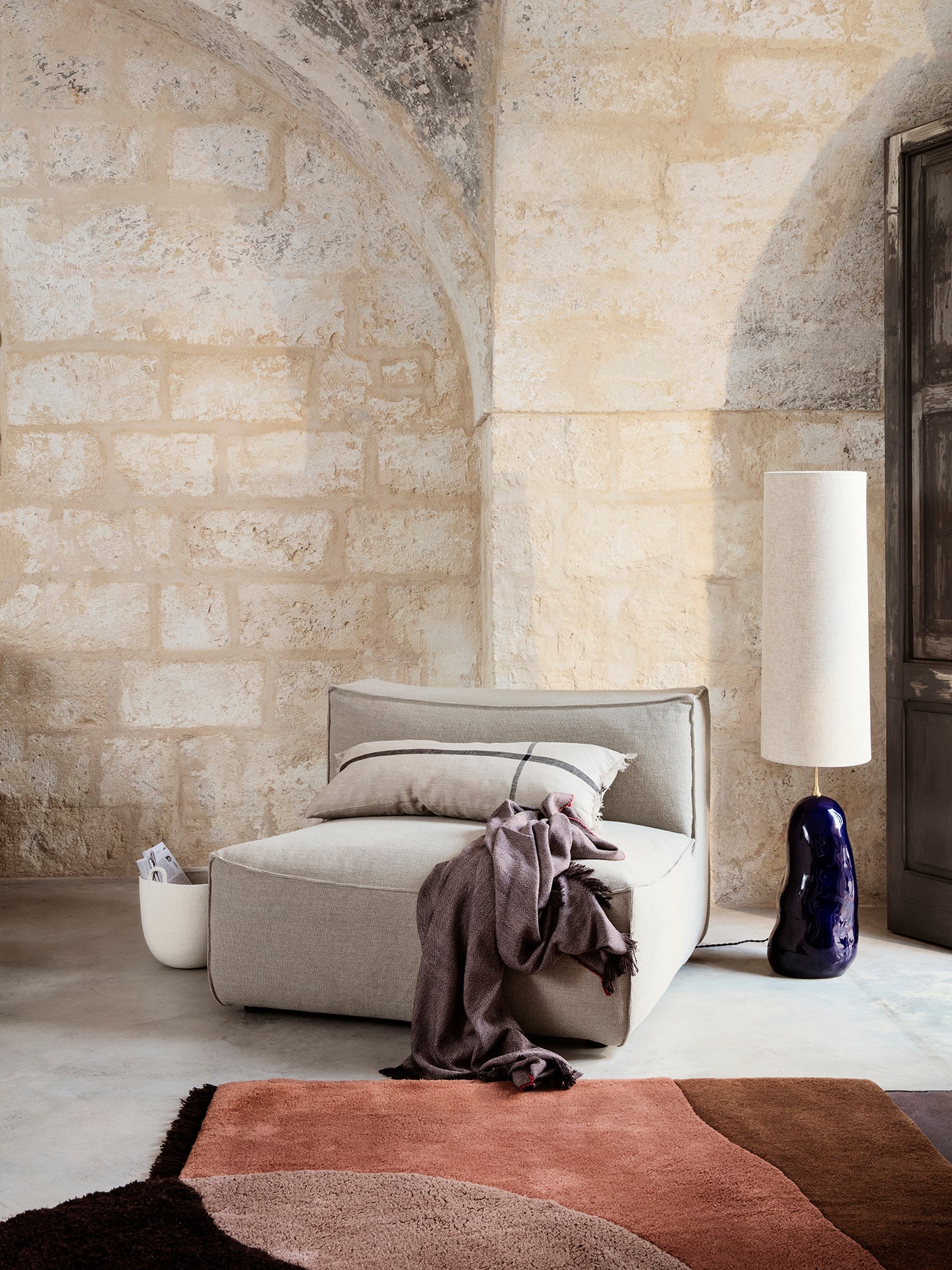 View Tufted Rug - Red Brown - Image 2