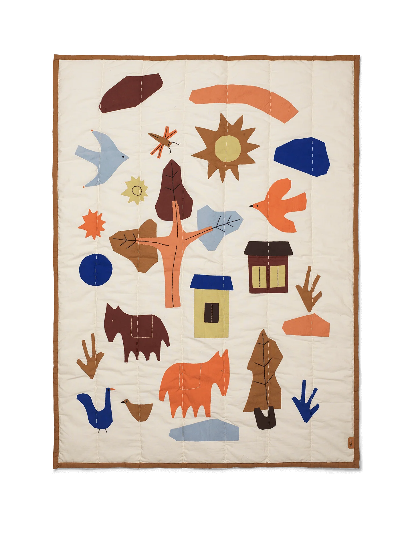 Village Quilted Blanket - Multi