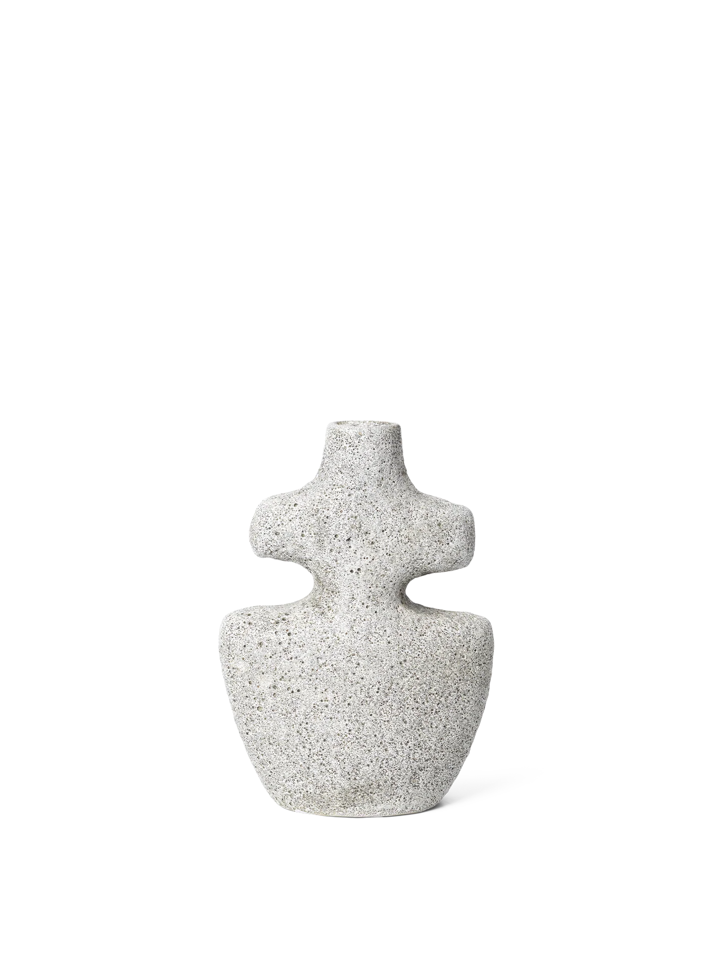 Yara Candle Holder - Medium - Grey Pumice - Image 3